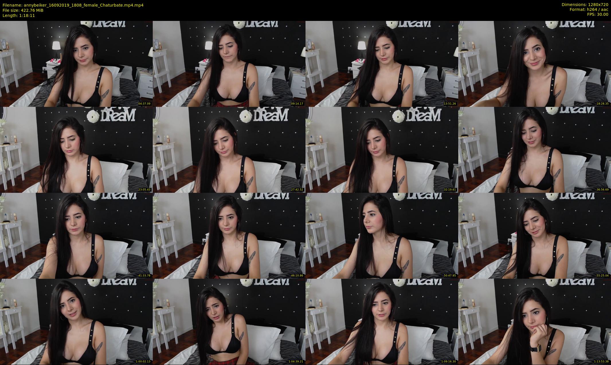 annybeiker — 79 minute Chaturbate female cam show recording, 720p, Sep 16, 2019