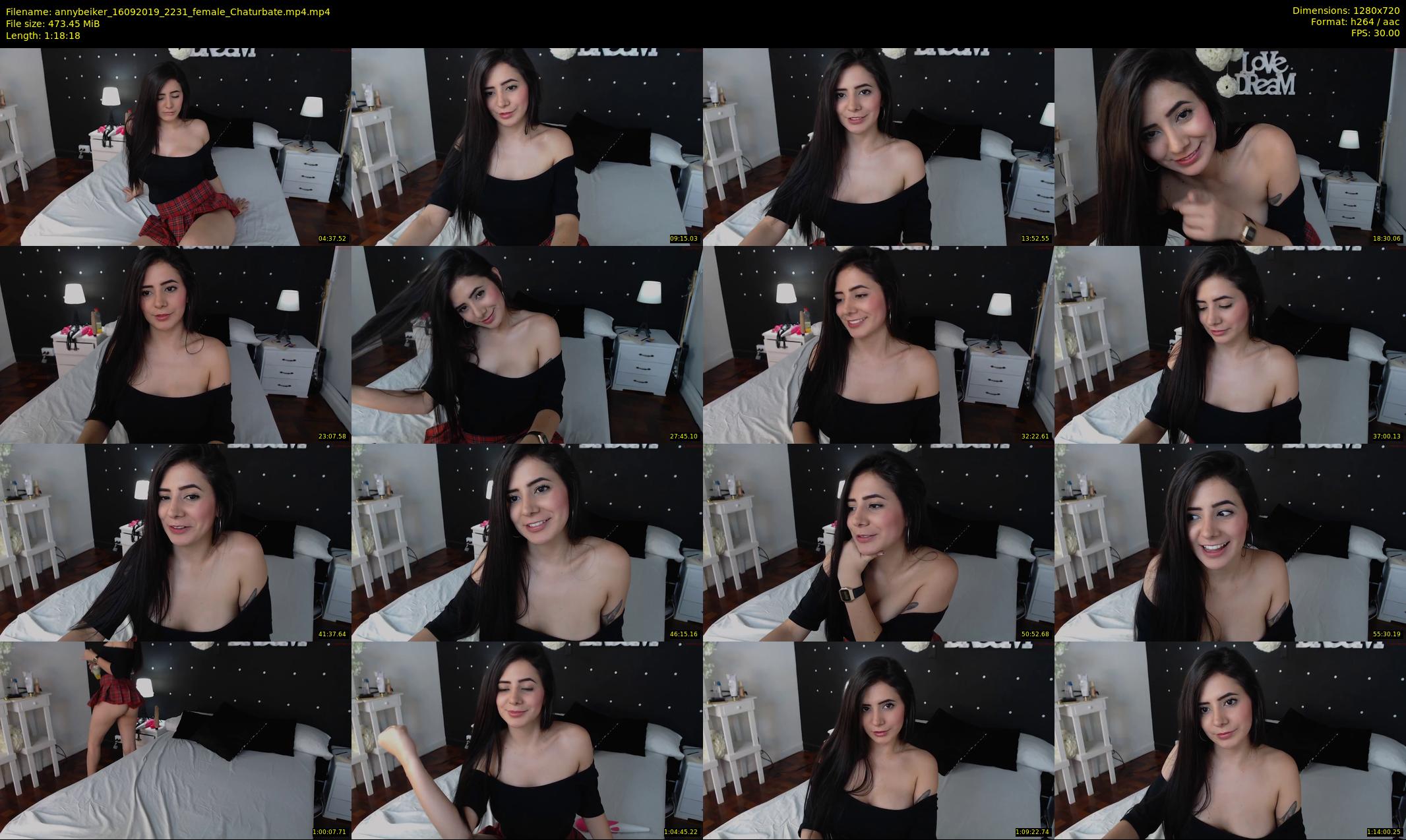 annybeiker — 79 minute Chaturbate female cam show recording, 720p, Sep 16, 2019