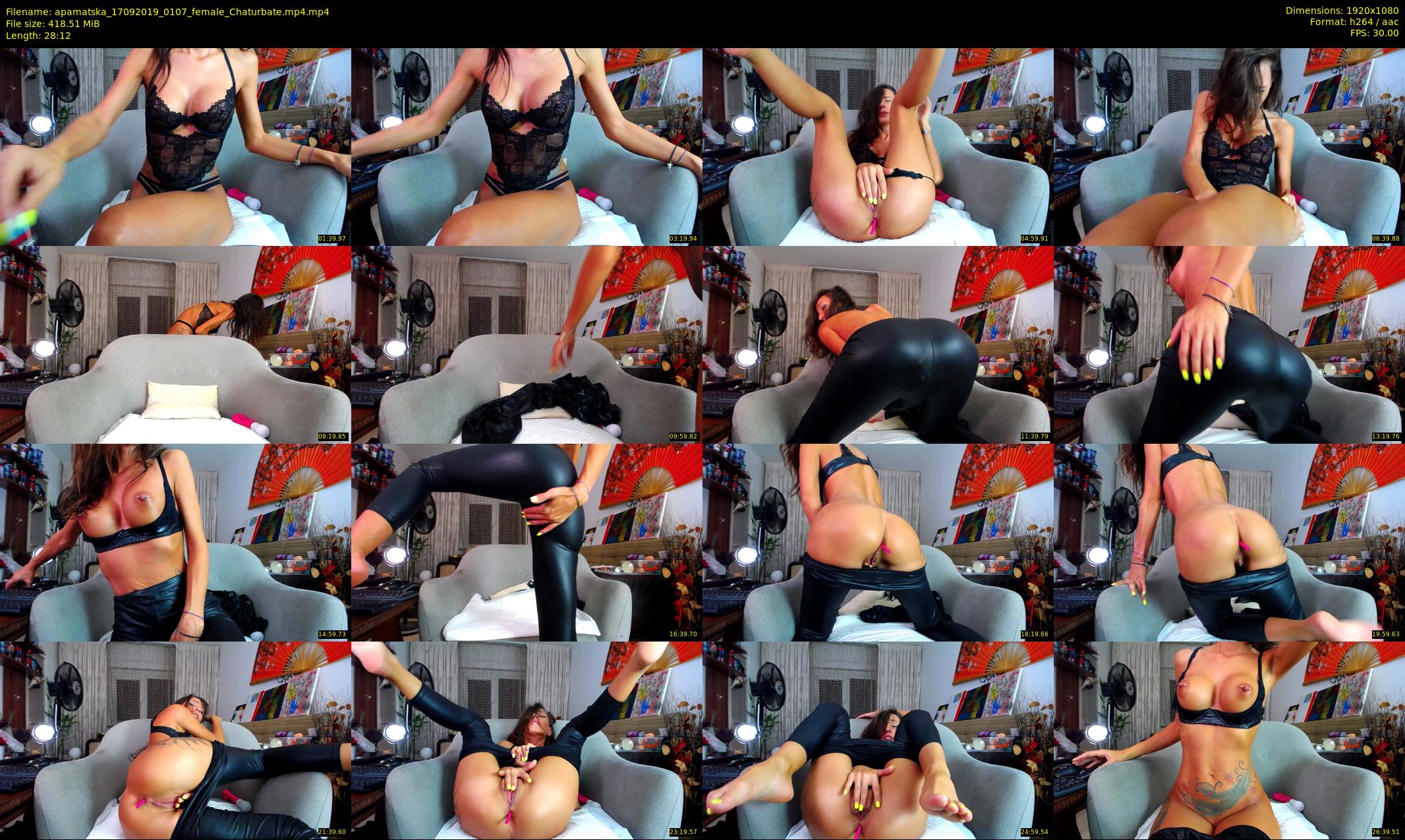 apamatska — 29 minute Chaturbate female cam show recording, 1080p, Sep 17, 2019