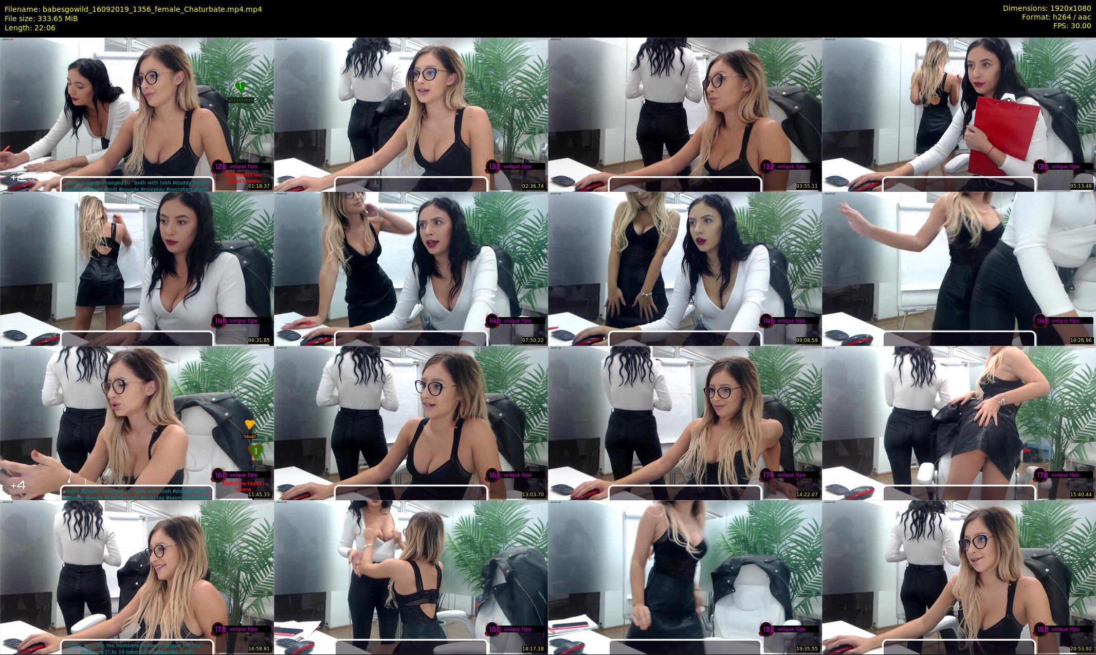 babesgowild — 23 minute Chaturbate couple cam show recording, 1080p, Sep 16, 2019