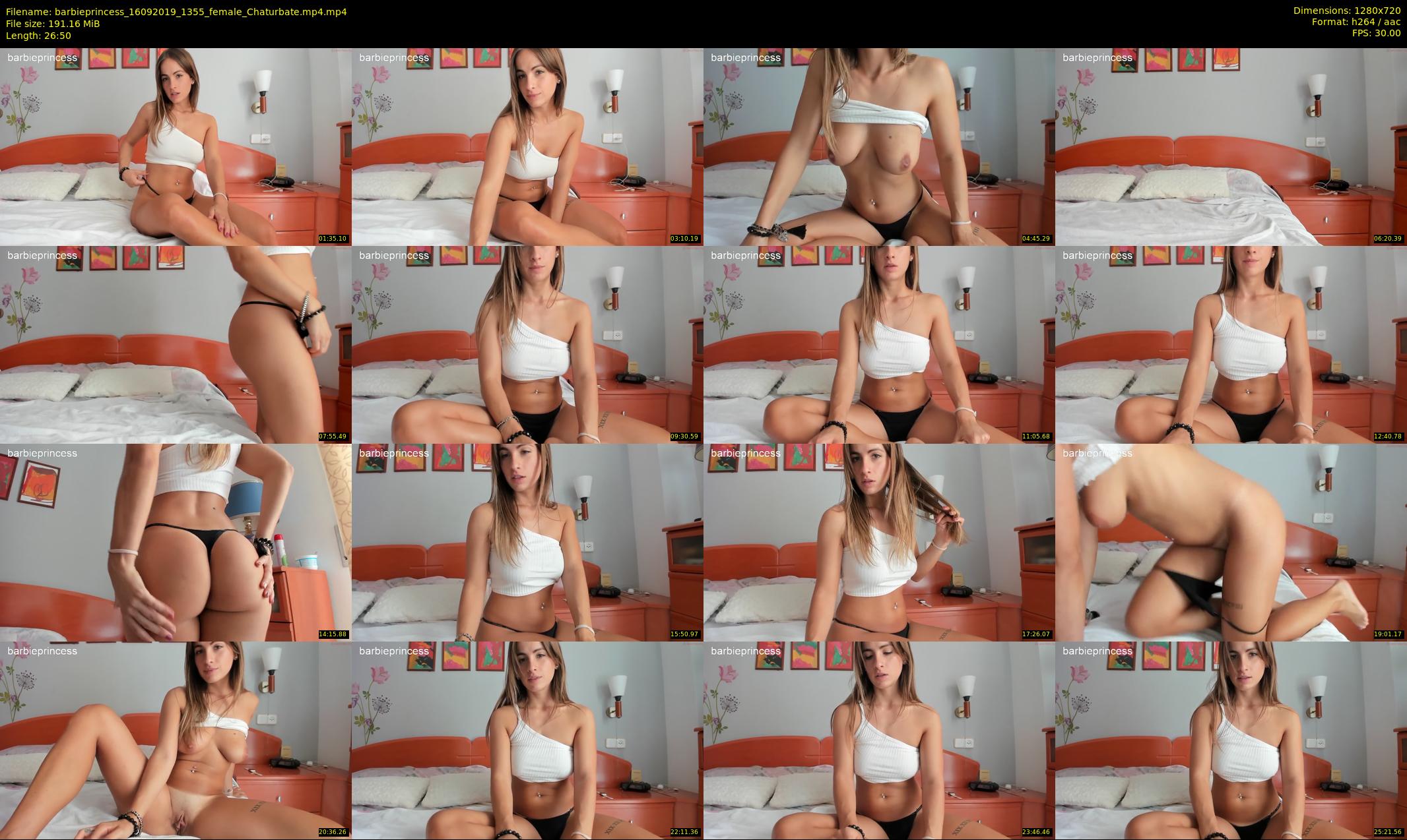 barbieprincess — 27 minute Chaturbate female cam show recording, 720p, Sep 16, 2019