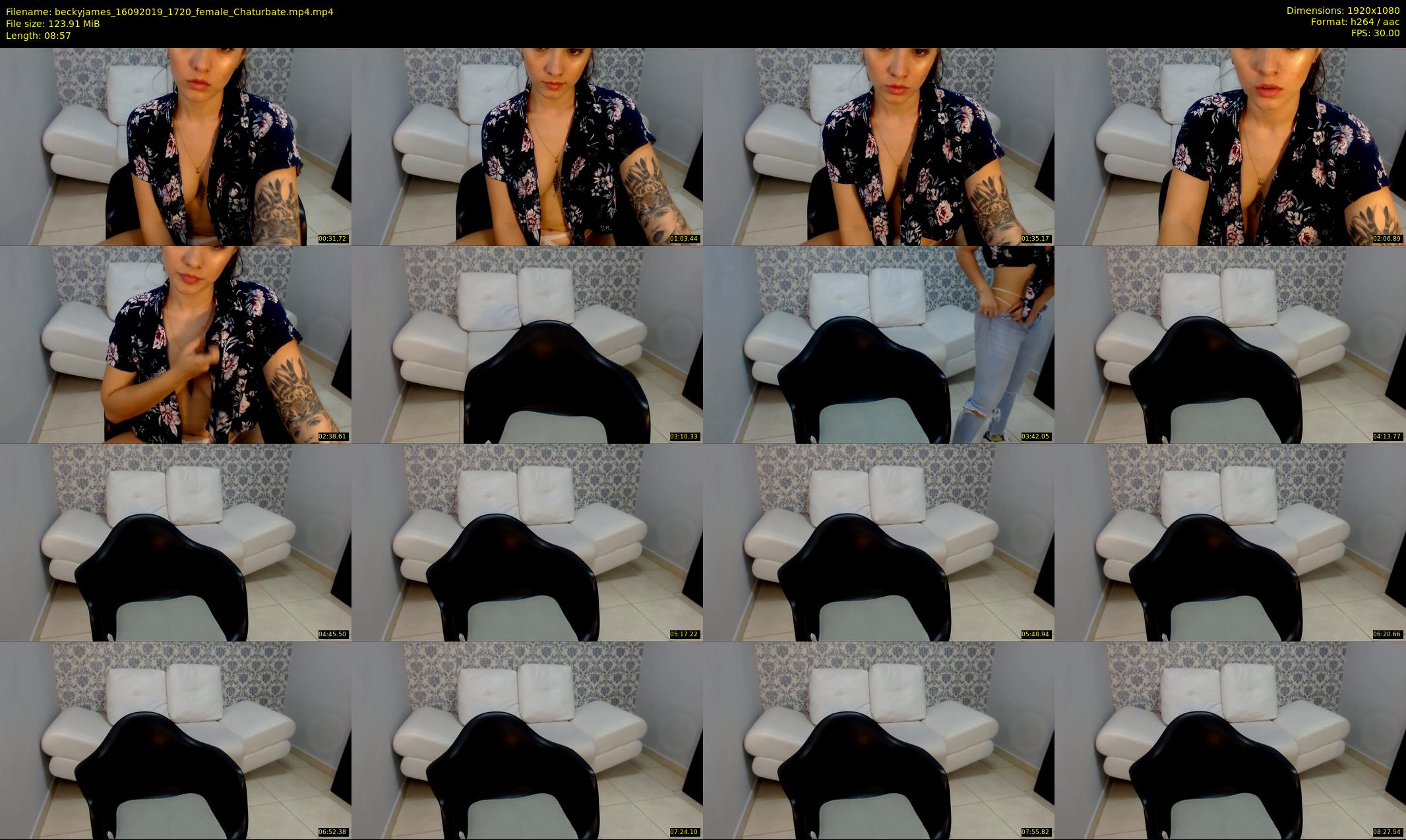 beckyjames — 9 minute Chaturbate female cam show recording, 1080p, Sep 16, 2019