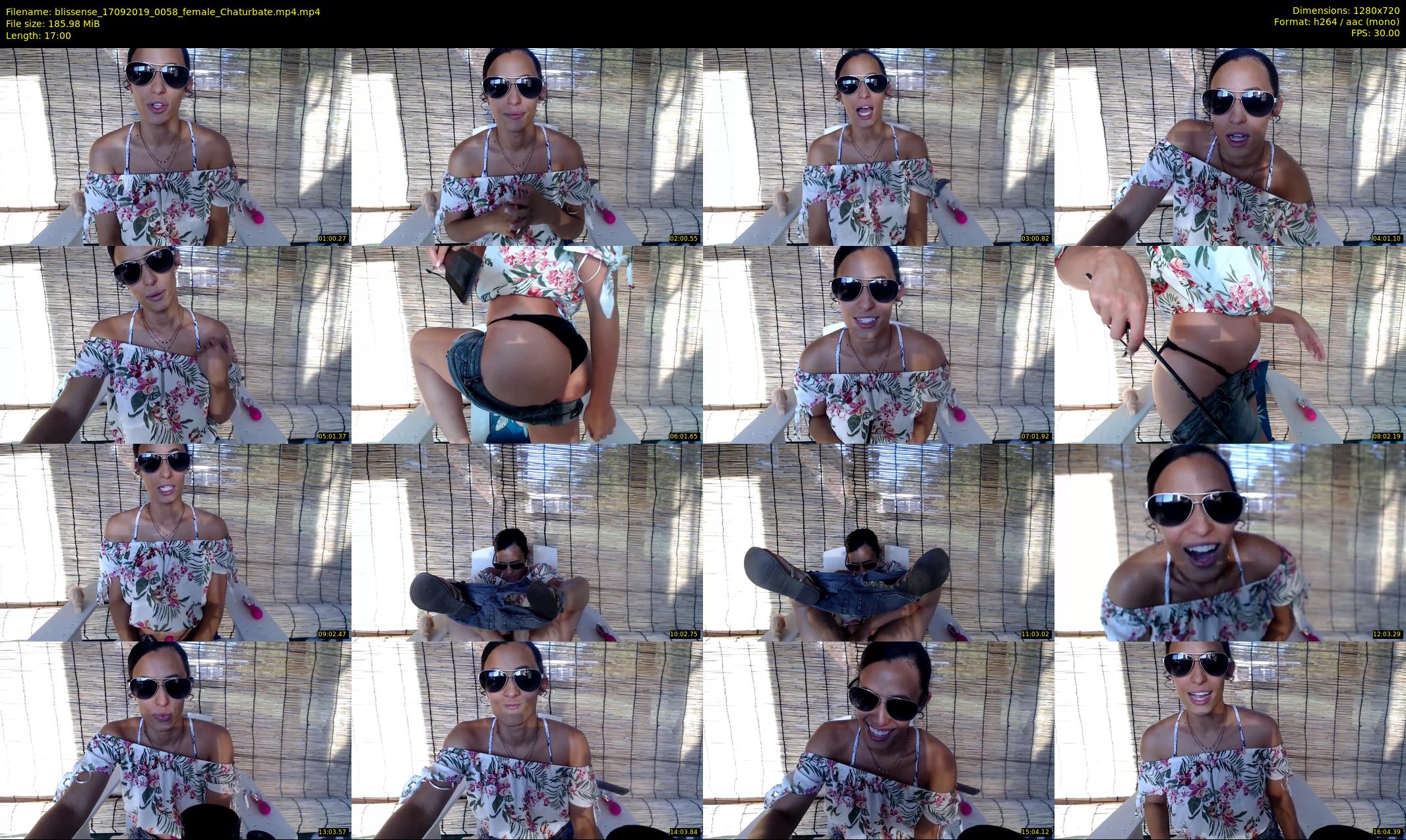 blissense — 17 minute Chaturbate female cam show recording, 720p, Sep 17, 2019