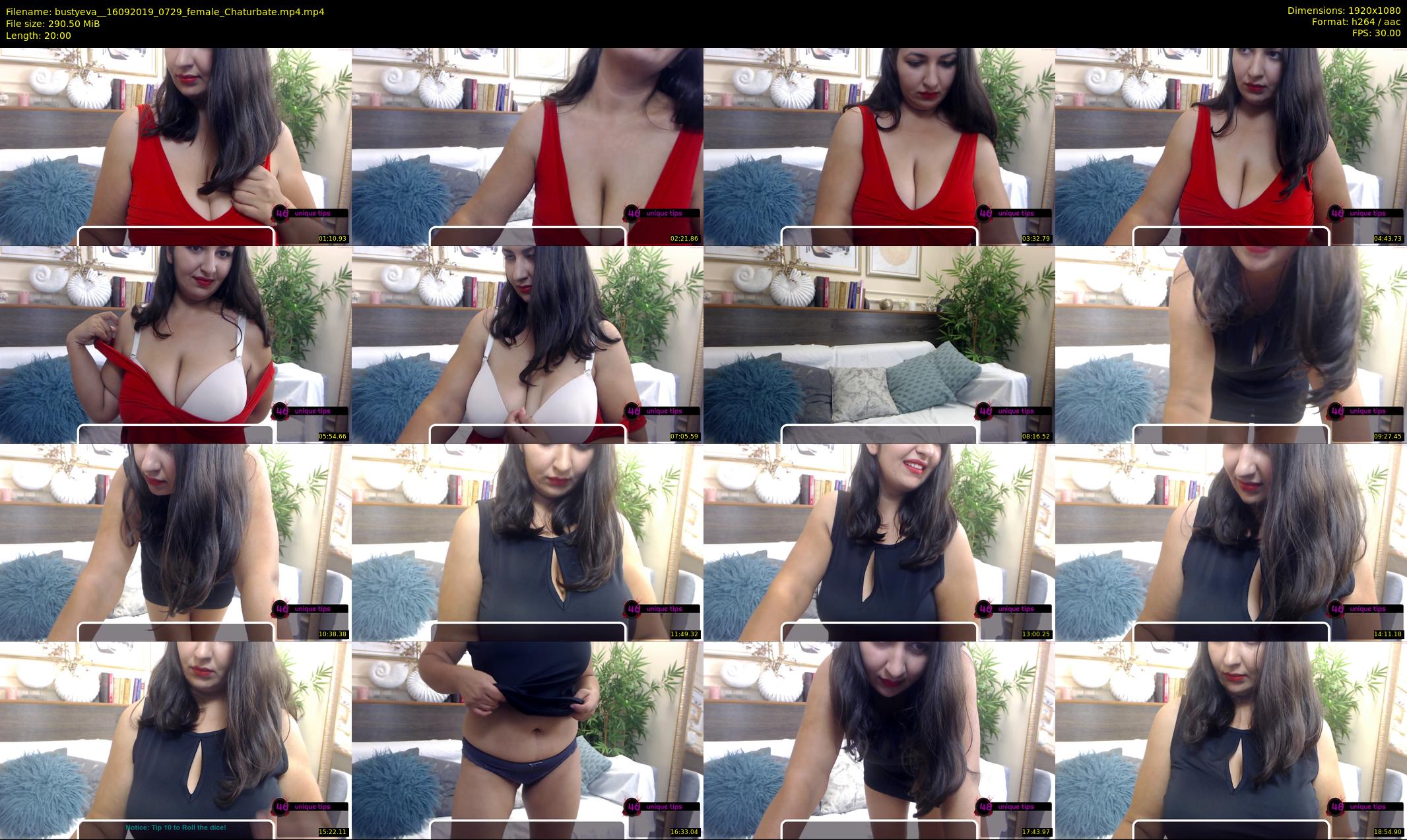 bustyeva_ — 20 minute Chaturbate female cam show recording, 1080p, Sep 16, 2019
