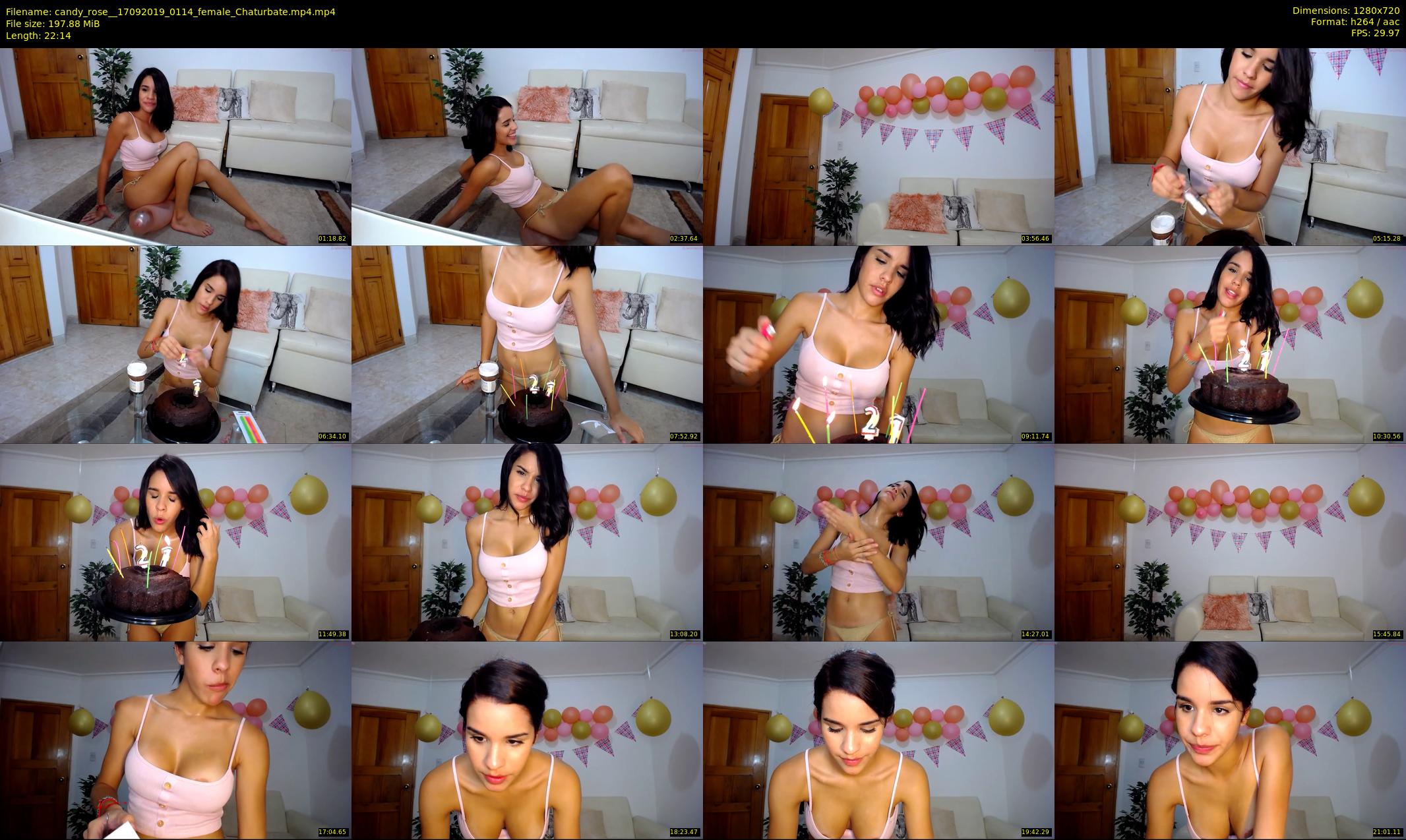 candy_rose_ — 23 minute Chaturbate female cam show recording, 720p, Sep 17, 2019