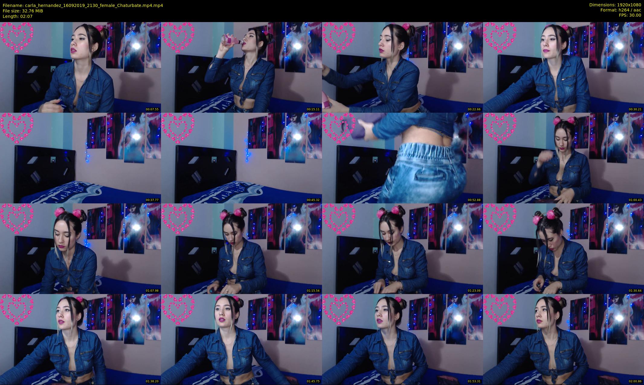 carla_hernandez — 3 minute Chaturbate female cam show recording, 1080p, Sep 16, 2019