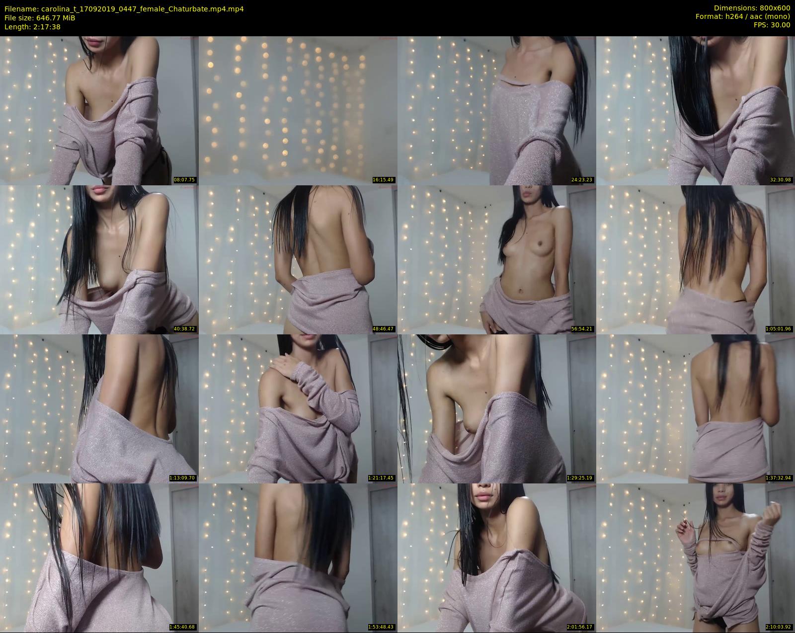 carolina_t — 138 minute Chaturbate female cam show recording, 480p, Sep 17, 2019