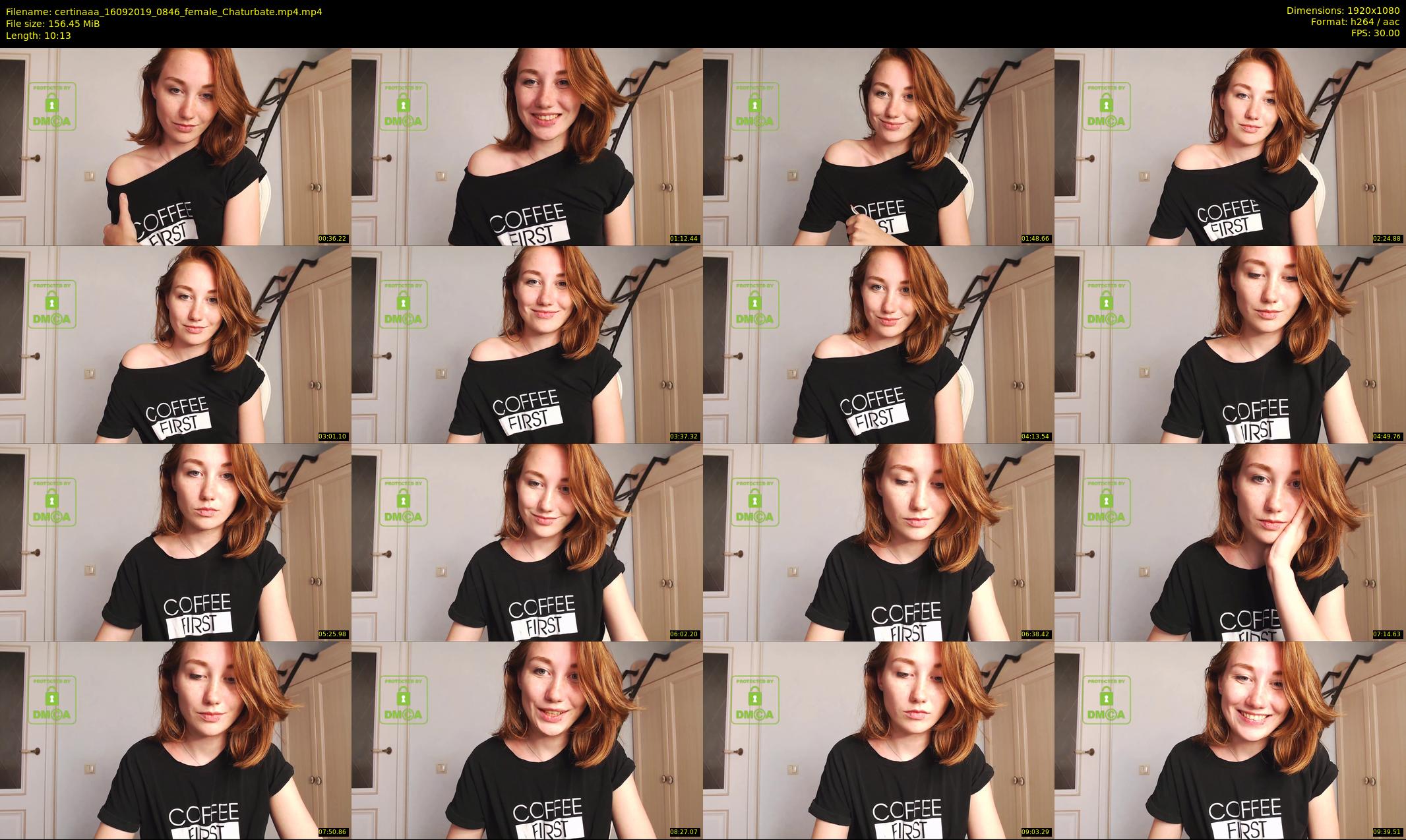 certinaaa — 11 minute Chaturbate female cam show recording, 1080p, Sep 16, 2019