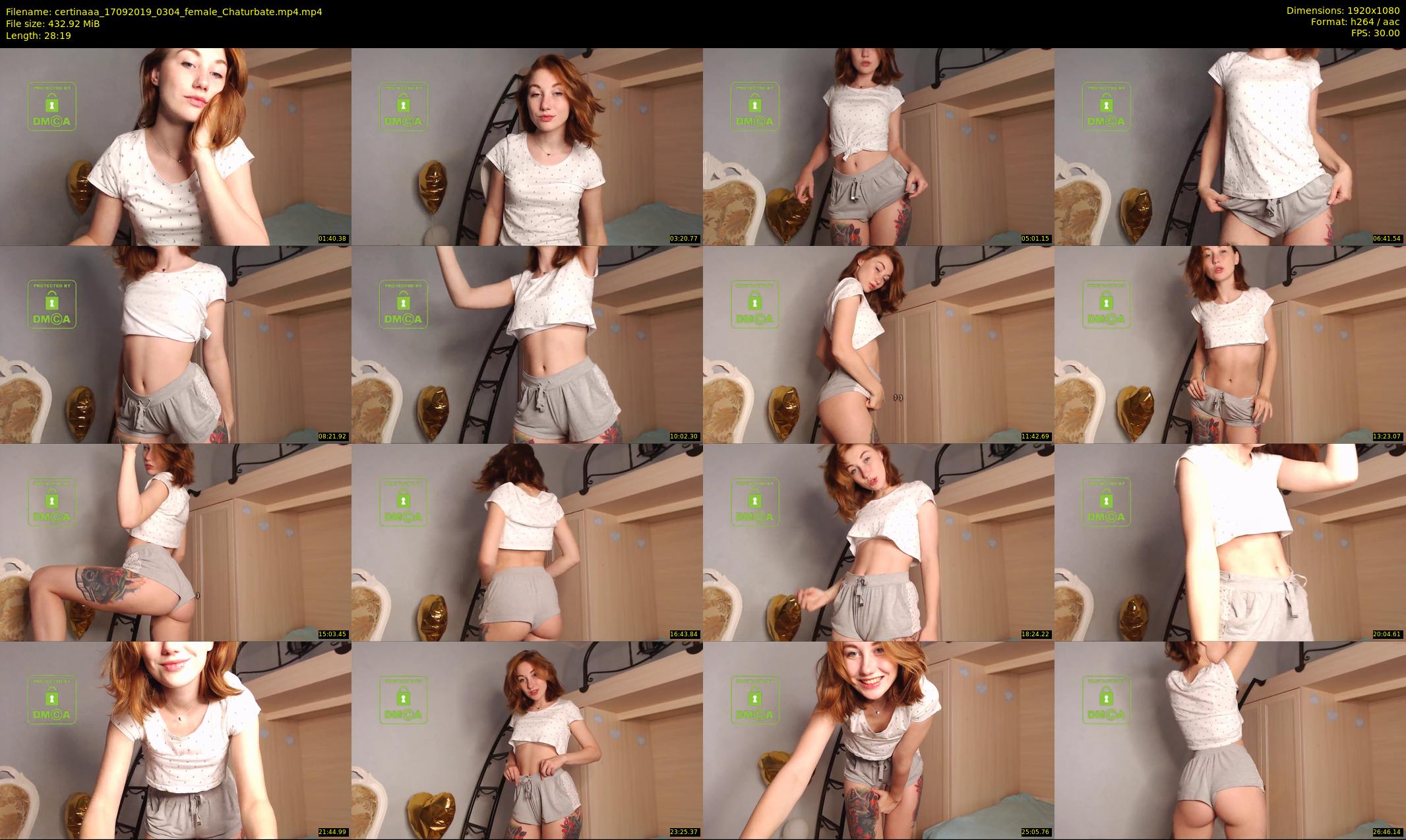 certinaaa — 29 minute Chaturbate female cam show recording, 1080p, Sep 17, 2019