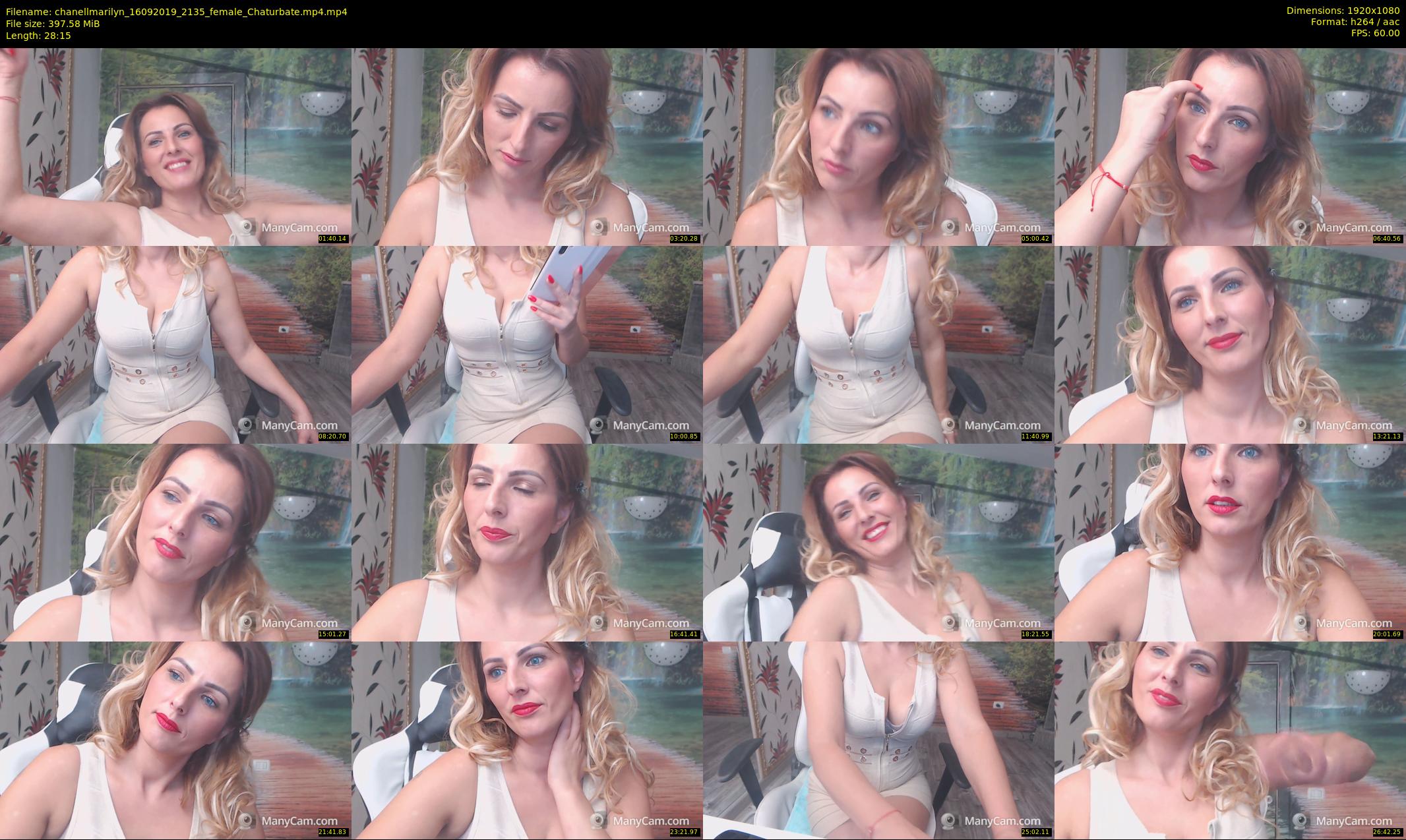 chanellmarilyn — 29 minute Chaturbate female cam show recording, 1080p, Sep 16, 2019
