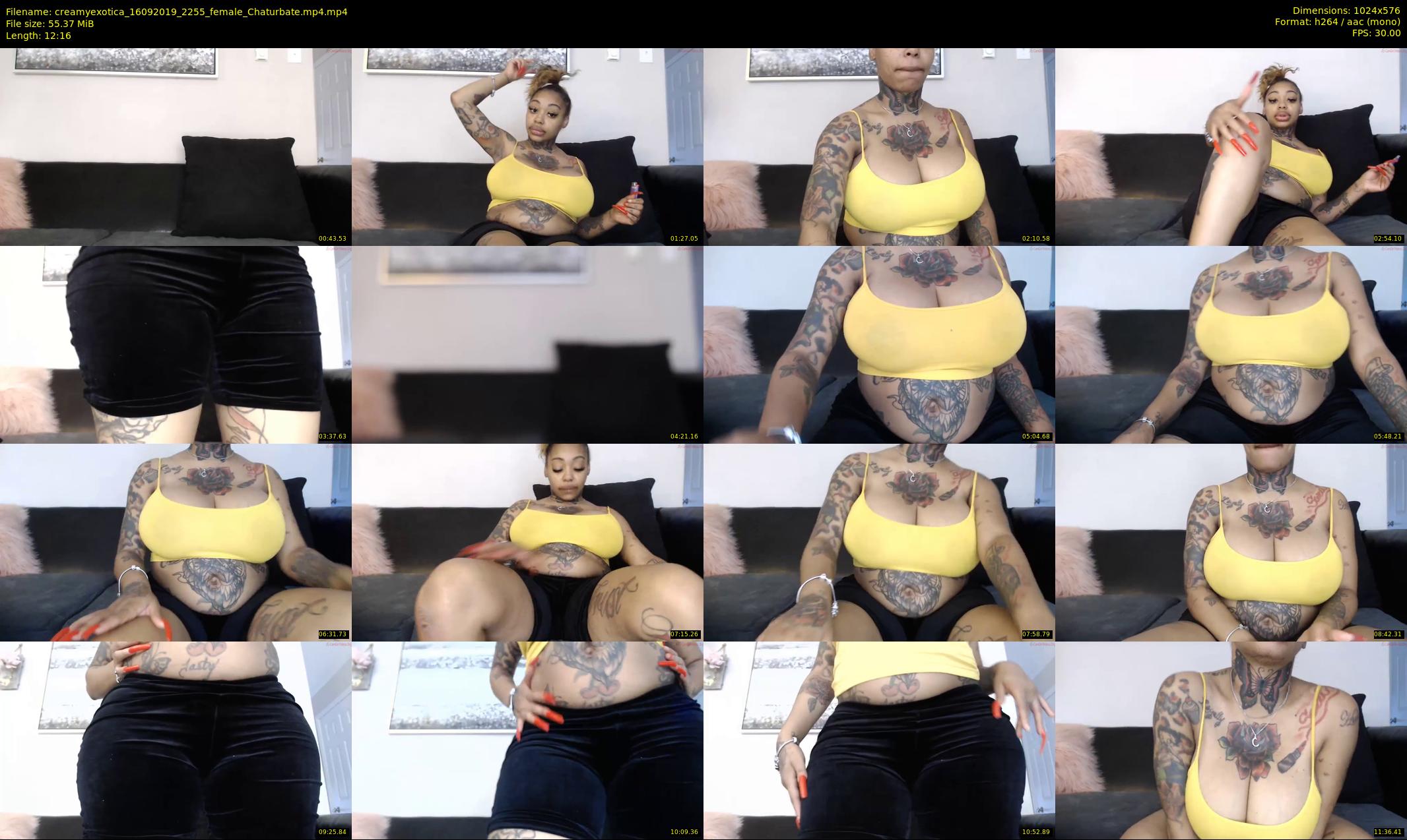 creamyexotica — 13 minute Chaturbate female cam show recording, 480p, Sep 16, 2019