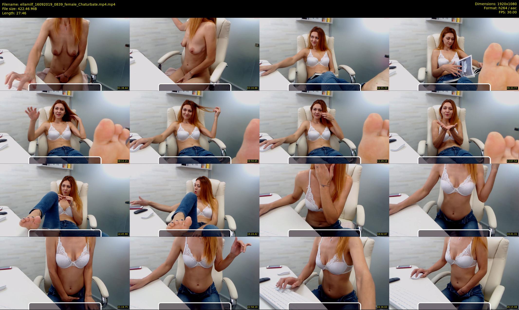 ellamilf — 28 minute Chaturbate female cam show recording, 1080p, Sep 16, 2019