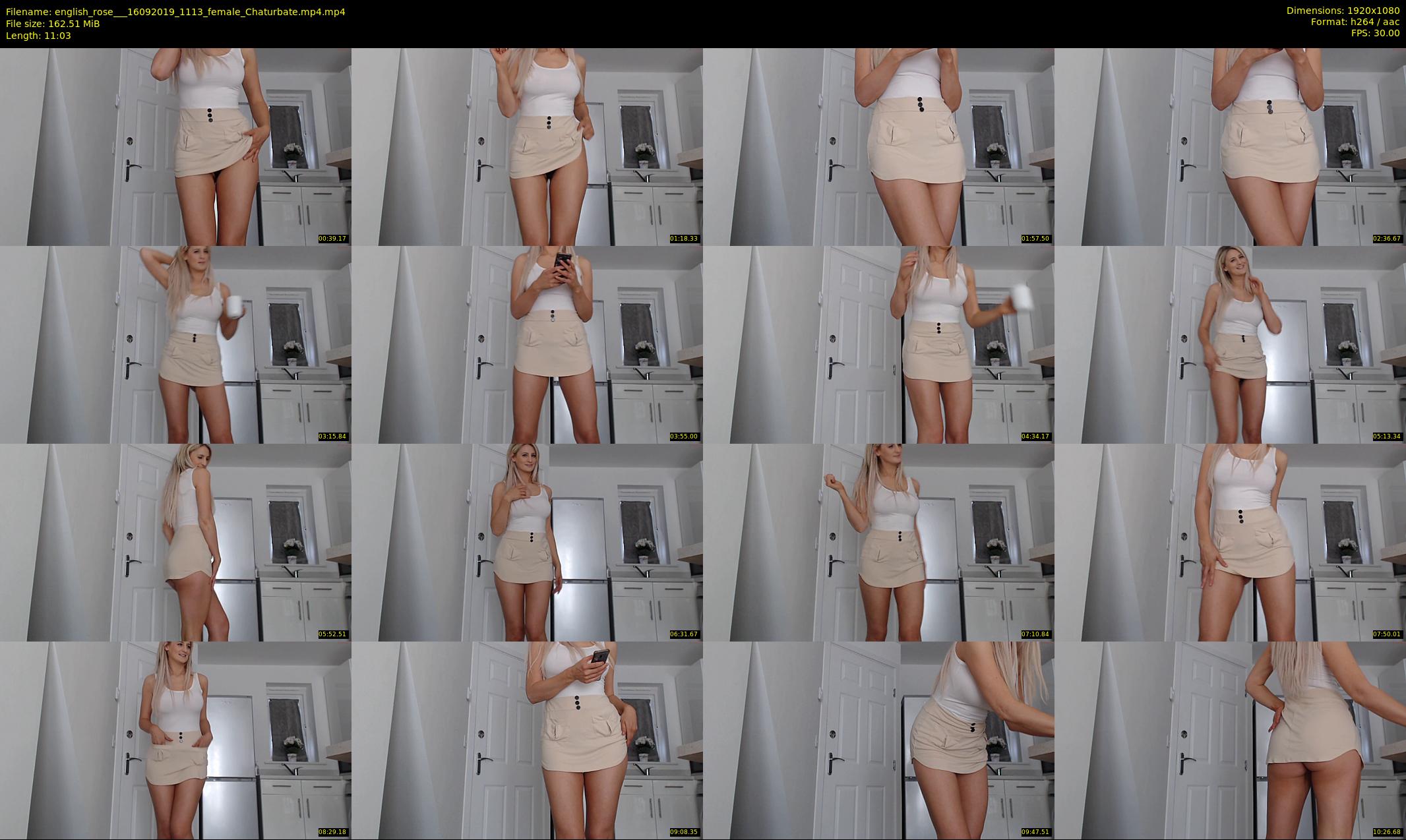 english_rose__ — 12 minute Chaturbate female cam show recording, 1080p, Sep 16, 2019