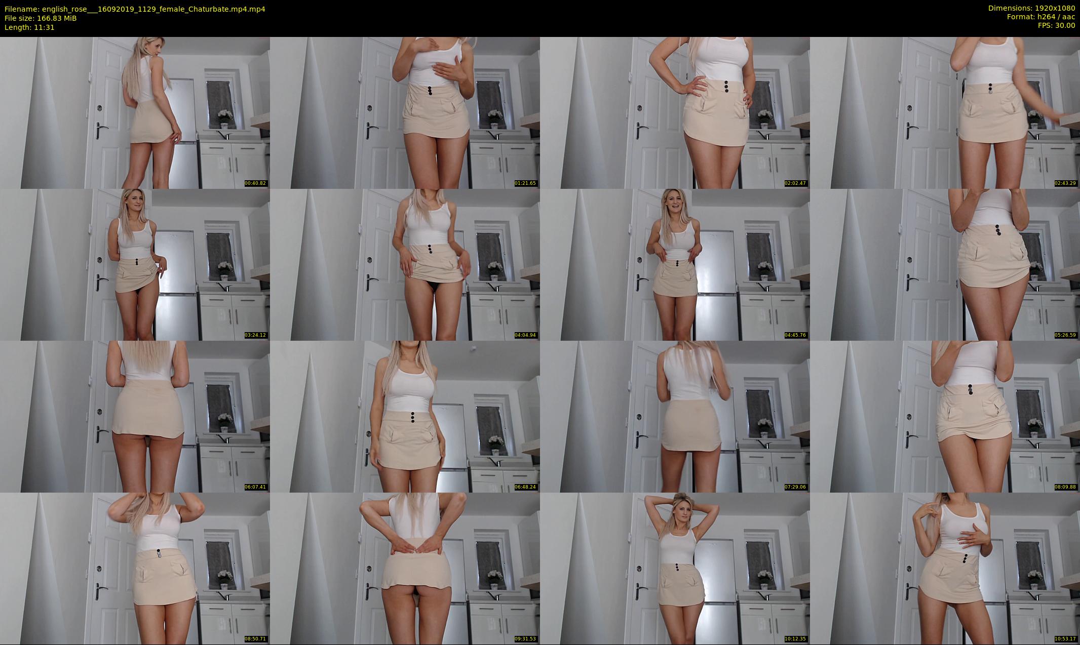 english_rose__ — 12 minute Chaturbate female cam show recording, 1080p, Sep 16, 2019