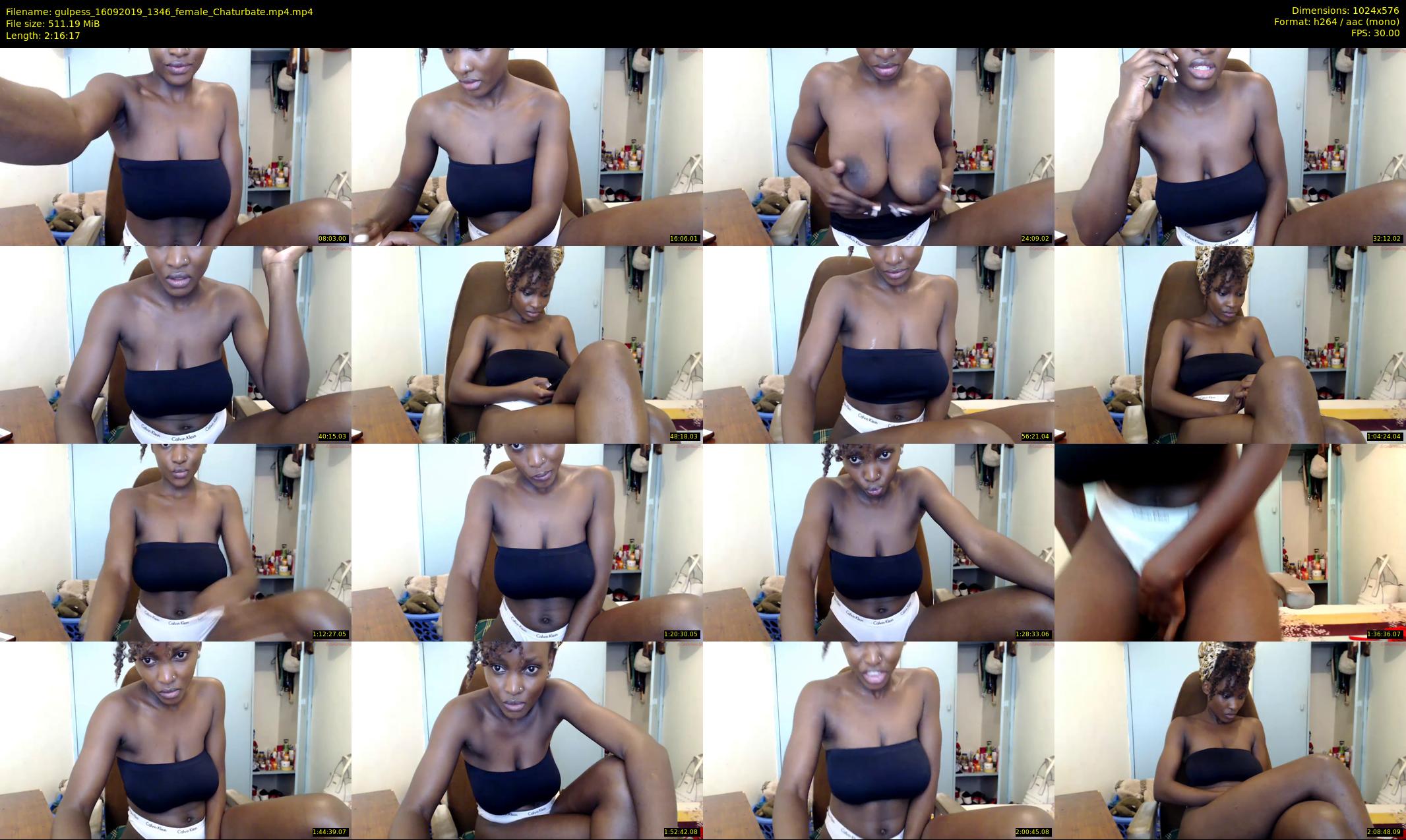 gulpess — 137 minute Chaturbate female cam show recording, 480p, Sep 16, 2019