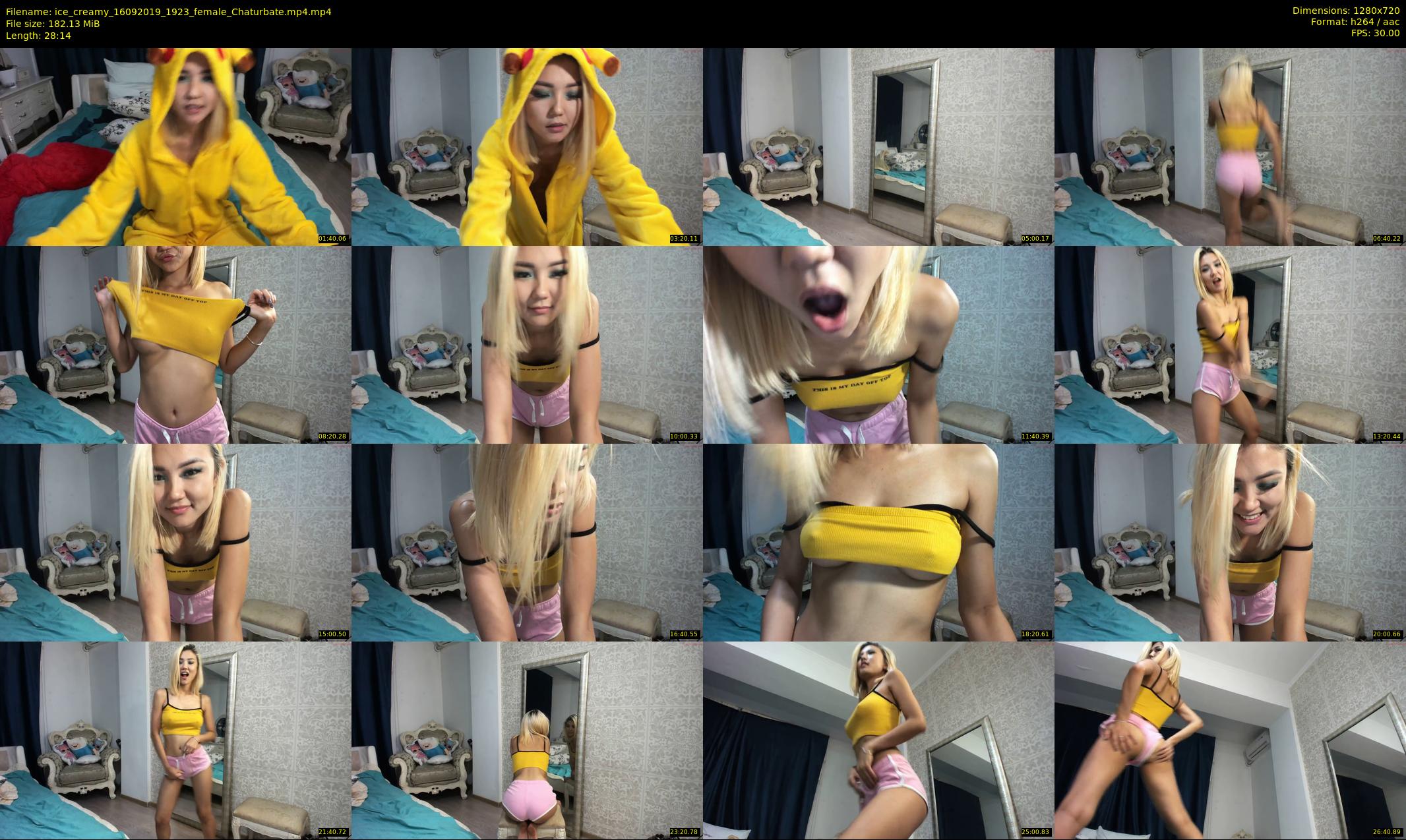 ice_creamy — 29 minute Chaturbate female cam show recording, 720p, Sep 16, 2019