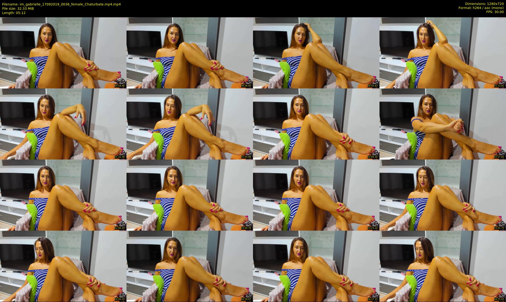 im_gabrielle — 6 minute Chaturbate female cam show recording, 720p, Sep 17, 2019