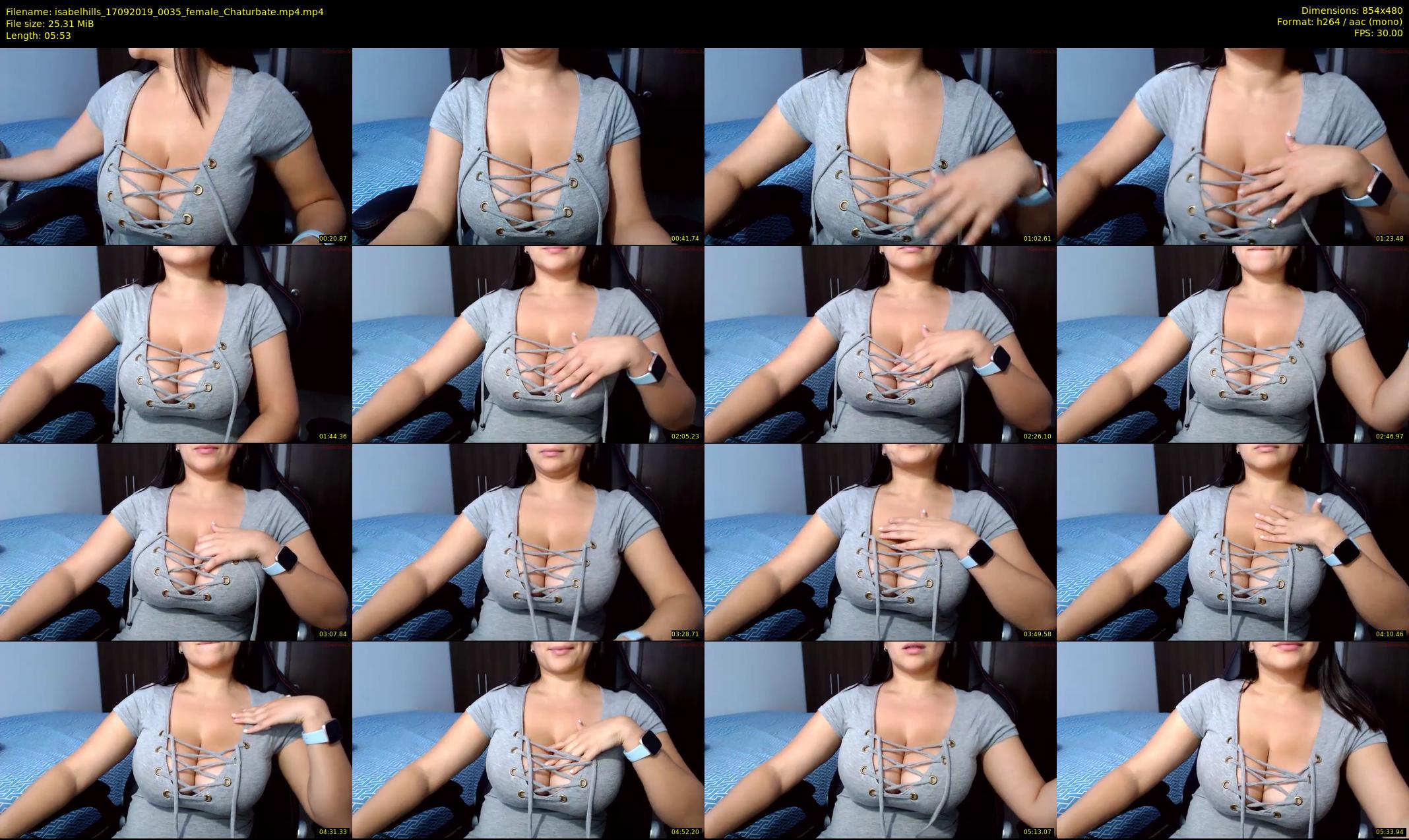 isabelhills — 6 minute Chaturbate female cam show recording, 480p, Sep 17, 2019