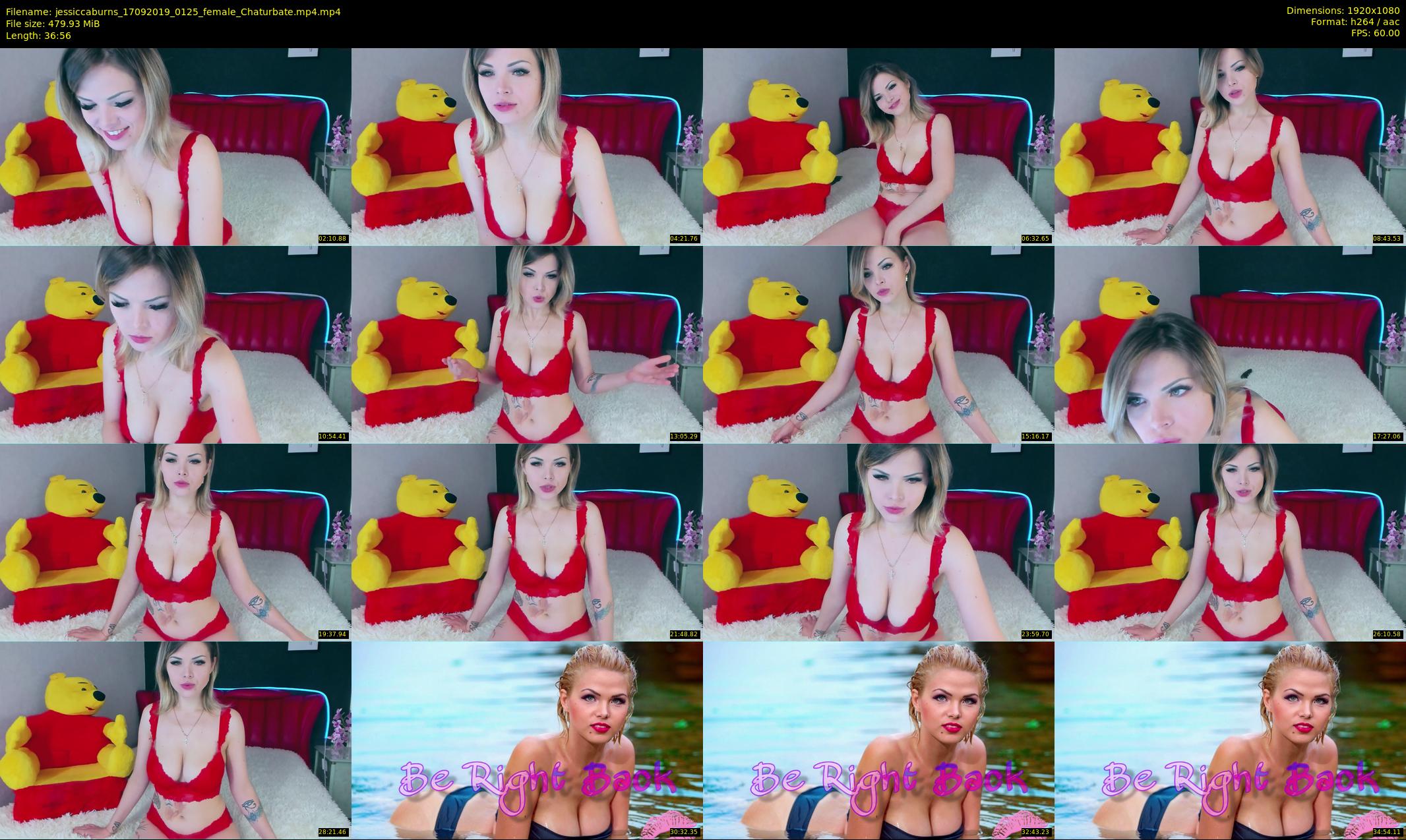 jessiccaburns — 37 minute Chaturbate female cam show recording, 1080p, Sep 17, 2019