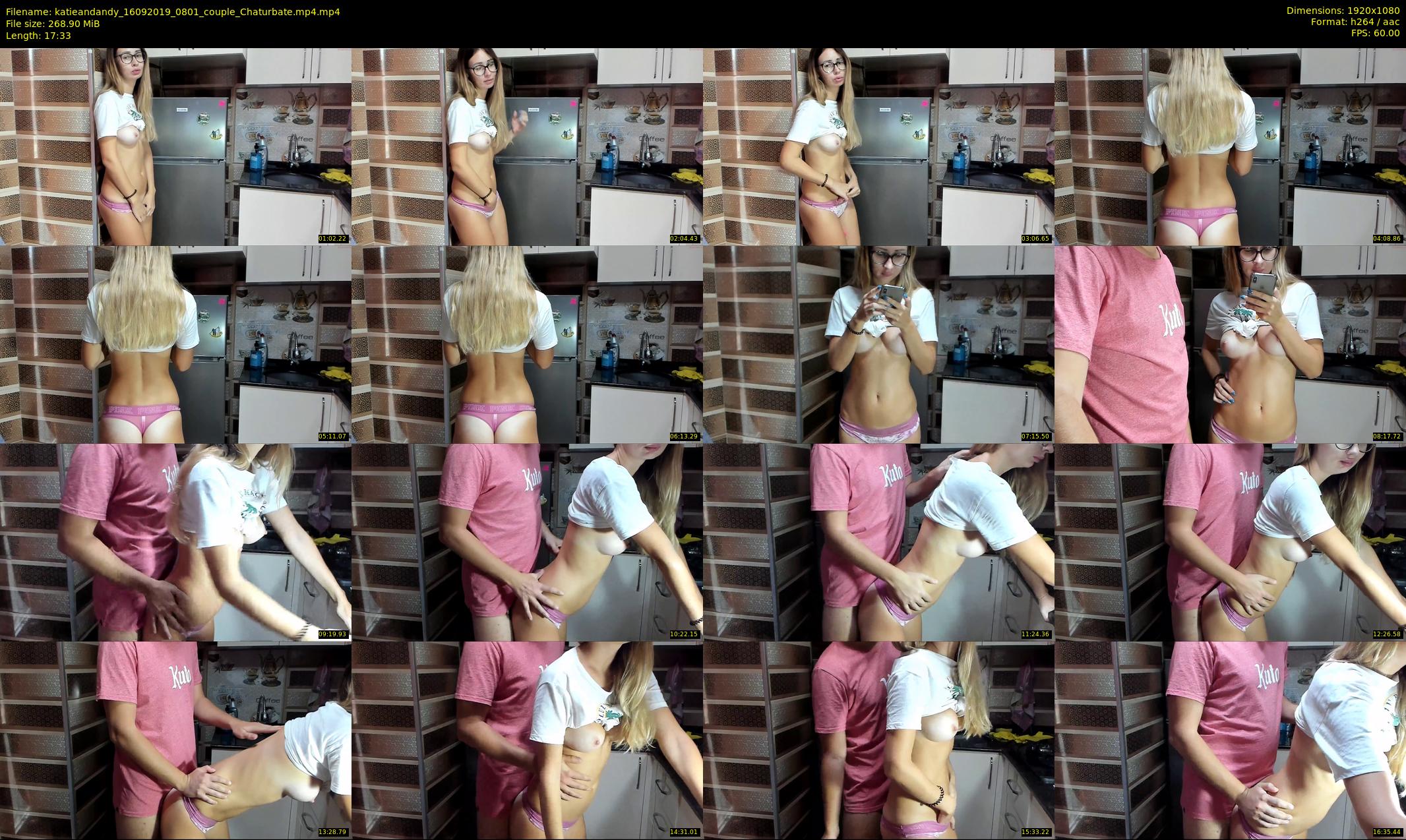 katieandandy — 18 minute Chaturbate female cam show recording, 1080p, Sep 16, 2019