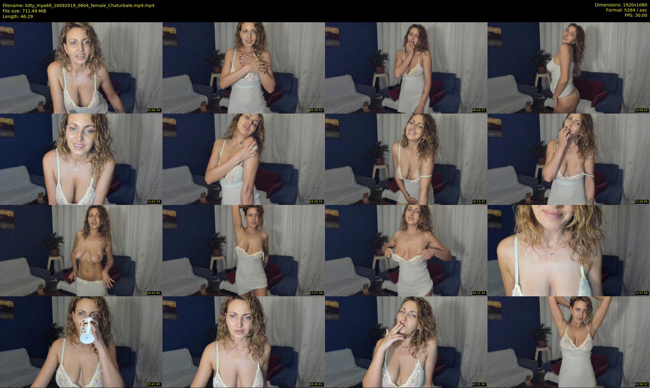 kitty_mya69 — 47 minute Chaturbate female cam show recording, 1080p, Sep 16, 2019