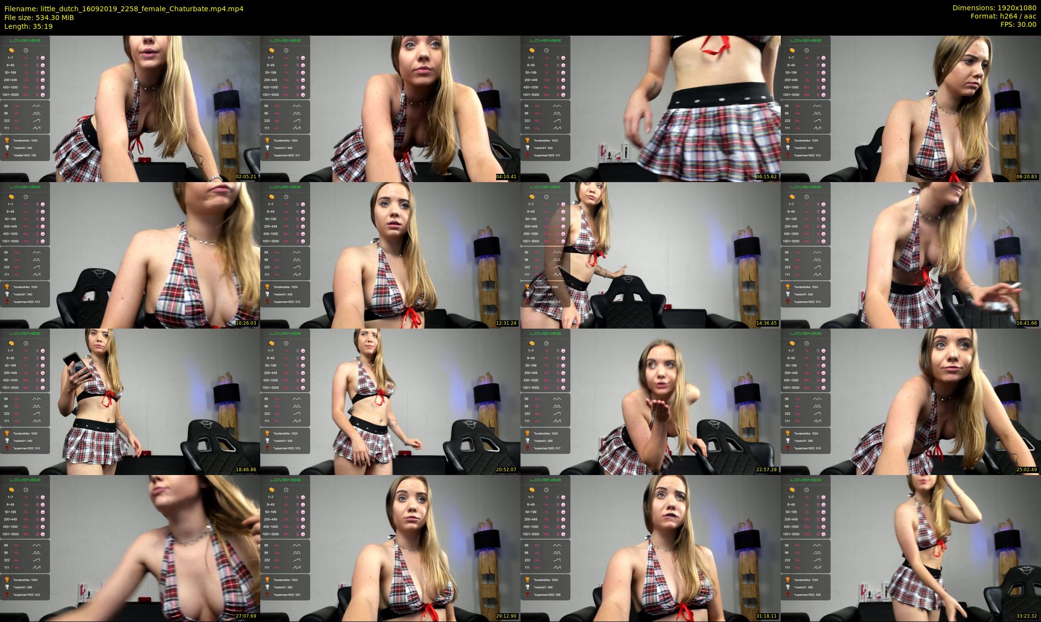 little_dutch — 36 minute Chaturbate female cam show recording, 1080p, Sep 16, 2019