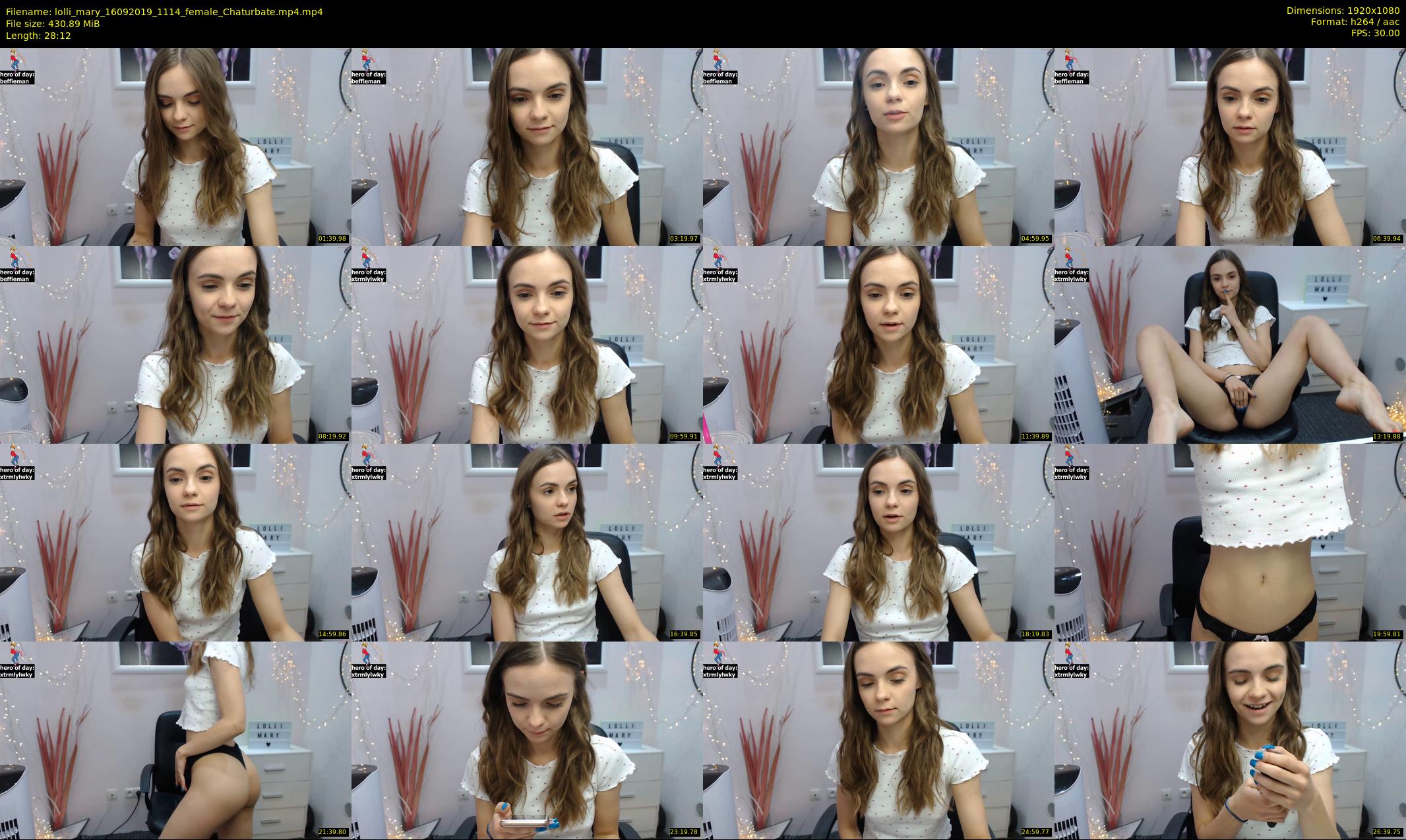 lolli_mary — 29 minute Chaturbate female cam show recording, 1080p, Sep 16, 2019