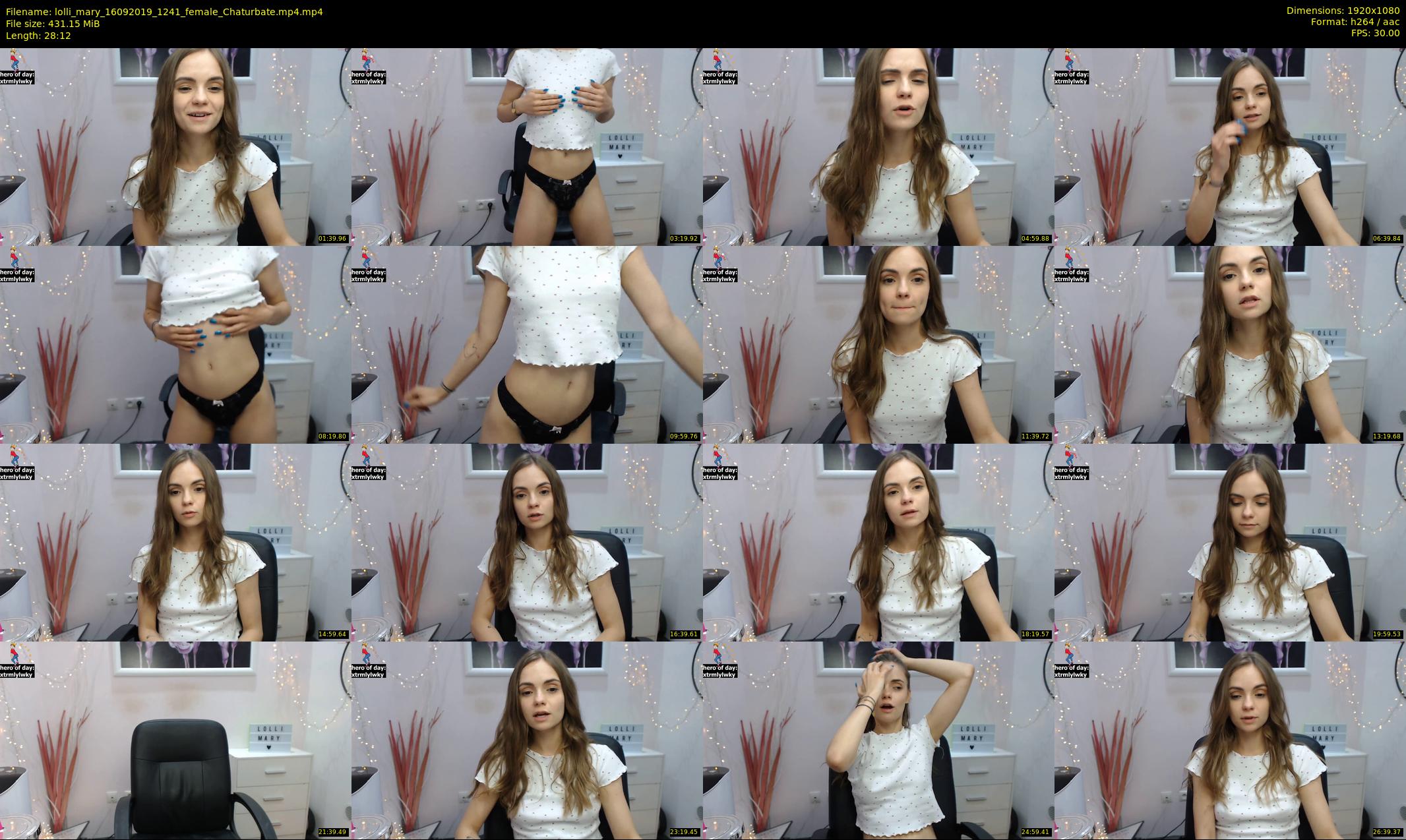 lolli_mary — 29 minute Chaturbate female cam show recording, 1080p, Sep 16, 2019