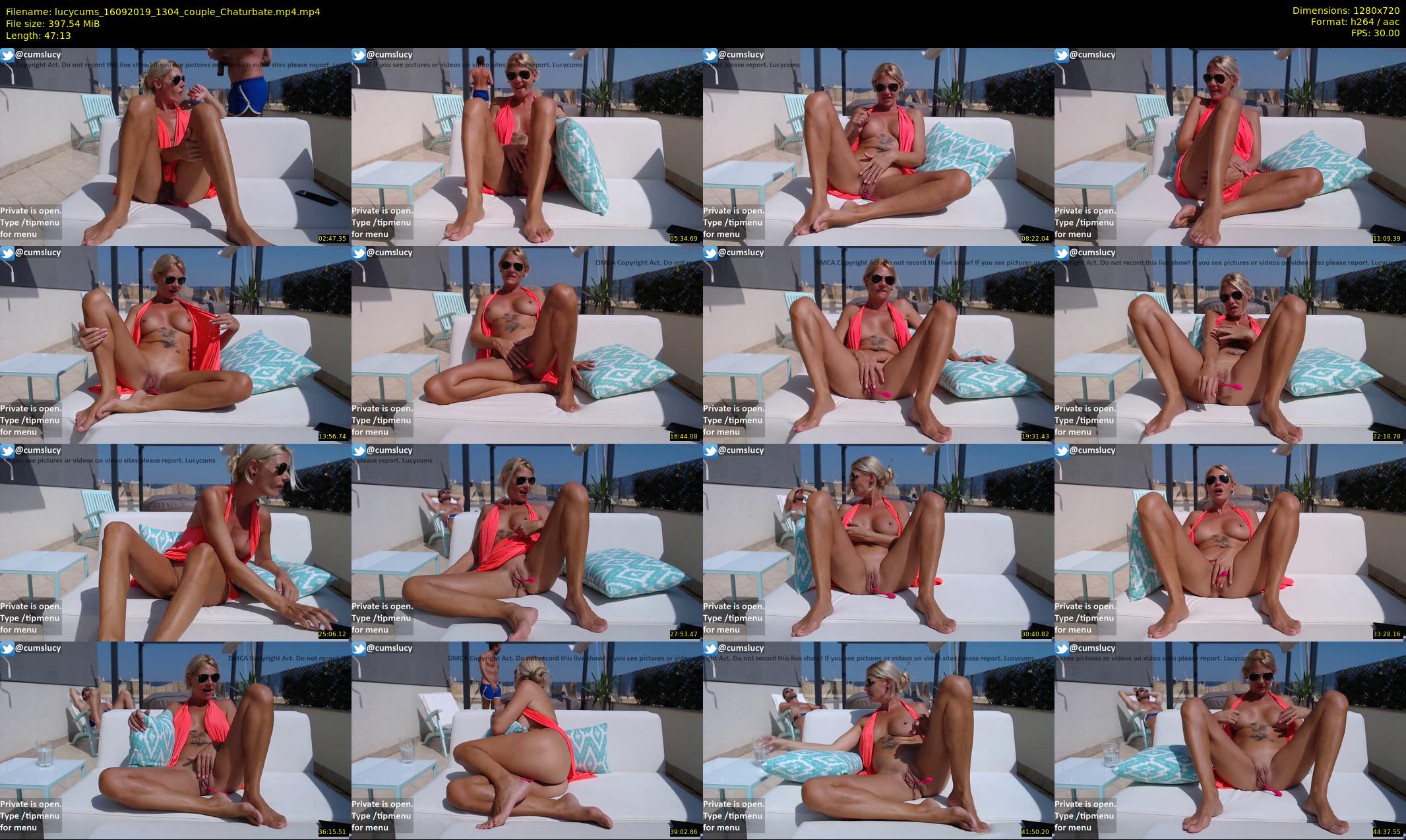 lucycums — 48 minute Chaturbate couple cam show recording, 720p, Sep 16, 2019