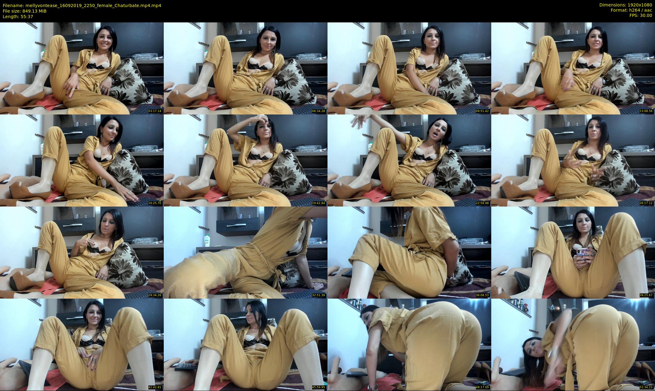 mellyvontease — 56 minute Chaturbate female cam show recording, 1080p, Sep 16, 2019