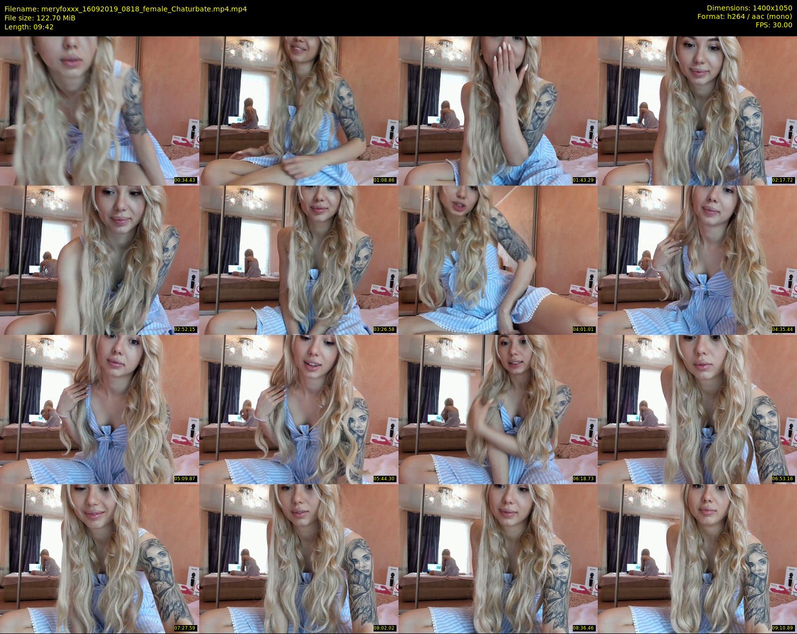 meryfoxxx — 10 minute Chaturbate female cam show recording, 720p, Sep 16, 2019