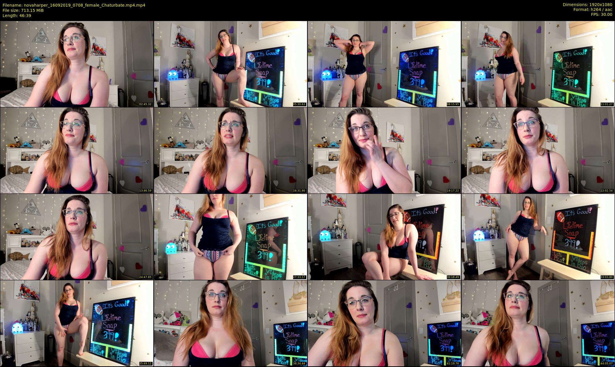 novaharper — 47 minute Chaturbate female cam show recording, 1080p, Sep 16, 2019