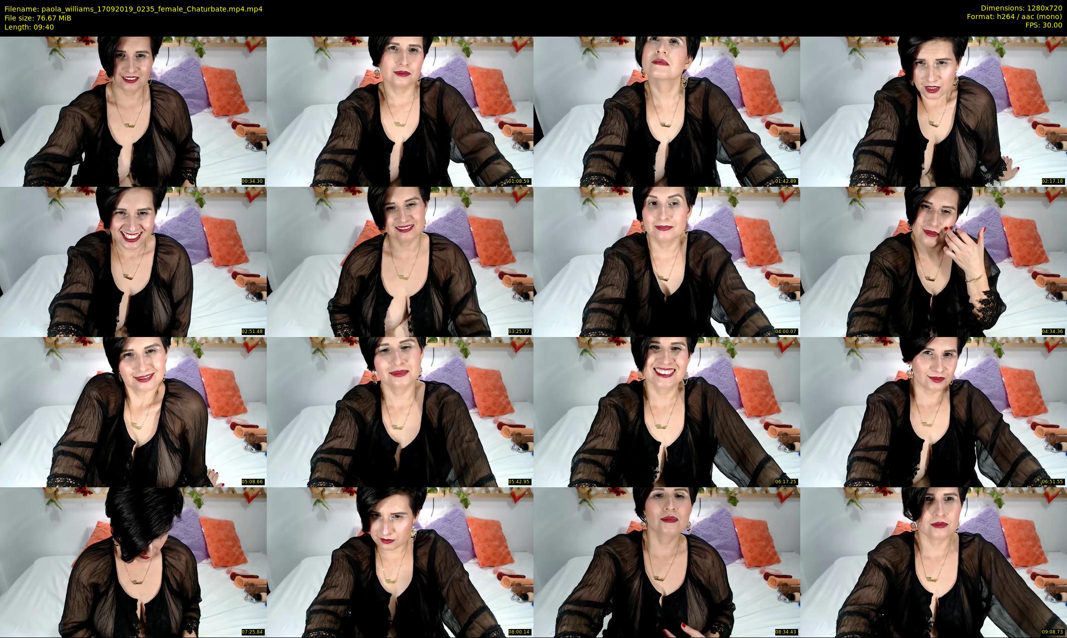 paola_williams — 10 minute Chaturbate female cam show recording, 720p, Sep 17, 2019