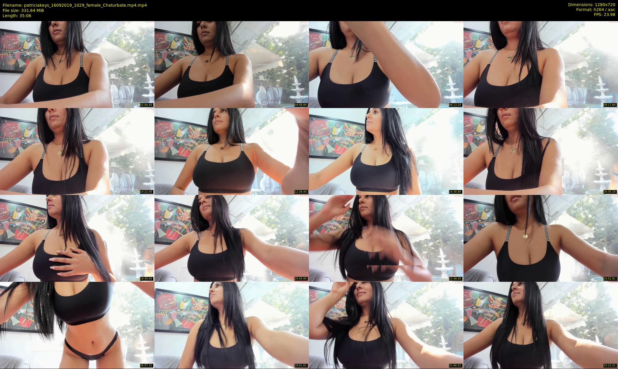 patriciakeys — 36 minute Chaturbate female cam show recording, 720p, Sep 16, 2019