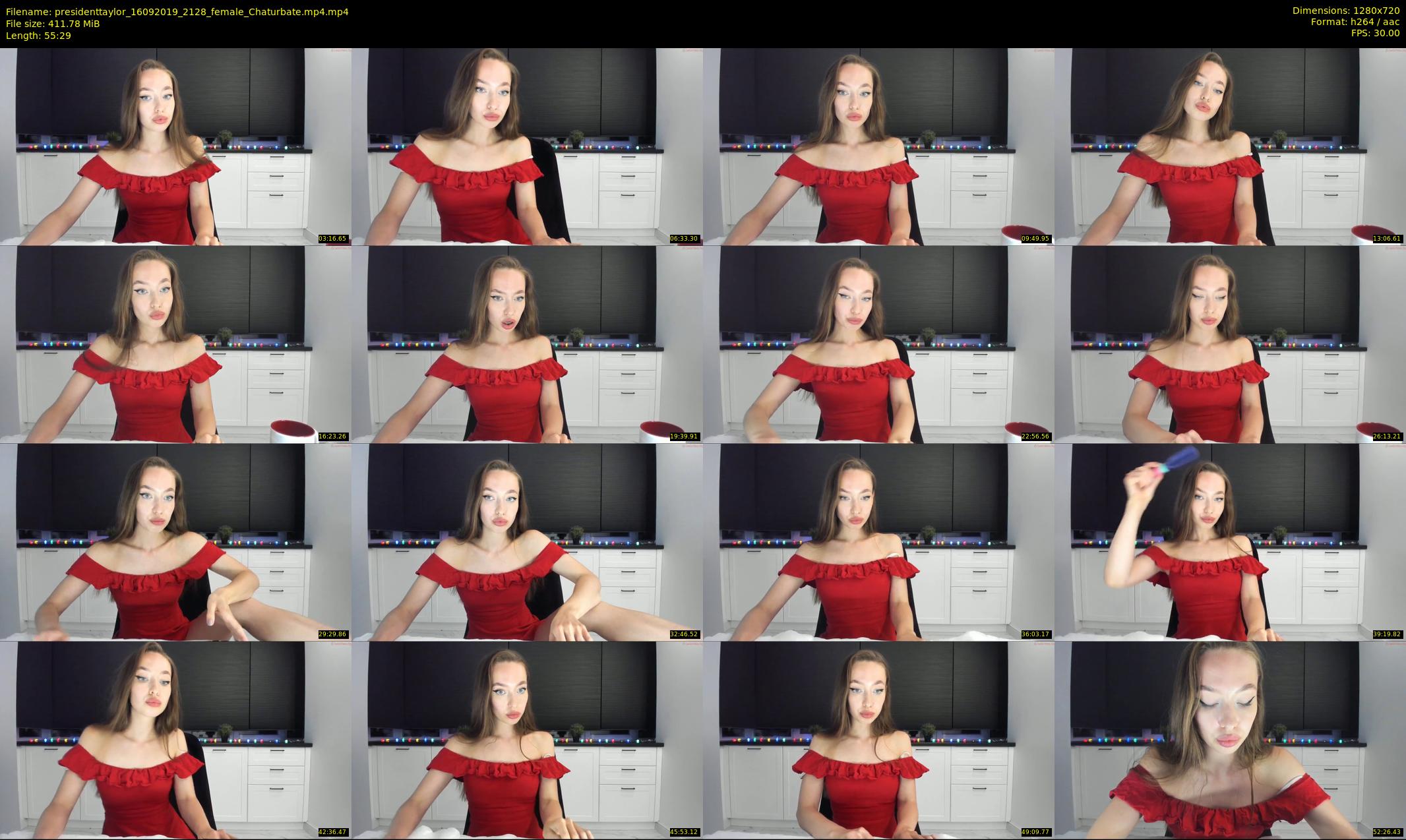 presidenttaylor — 56 minute Chaturbate female cam show recording, 720p, Sep 16, 2019