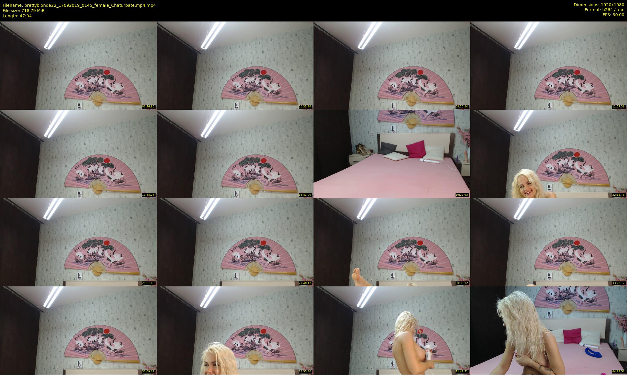 prettyblonde22 — 48 minute Chaturbate female cam show recording, 1080p, Sep 17, 2019