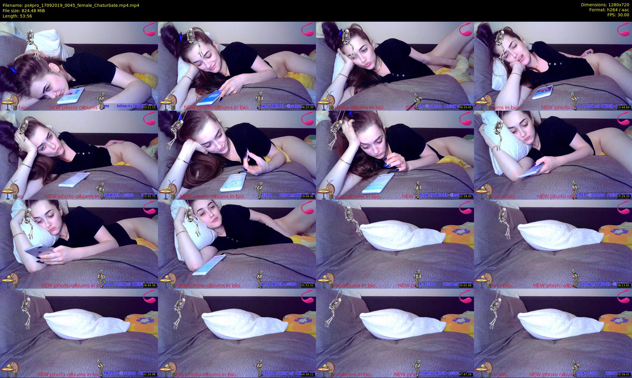 ps4pro — 54 minute Chaturbate female cam show recording, 720p, Sep 17, 2019