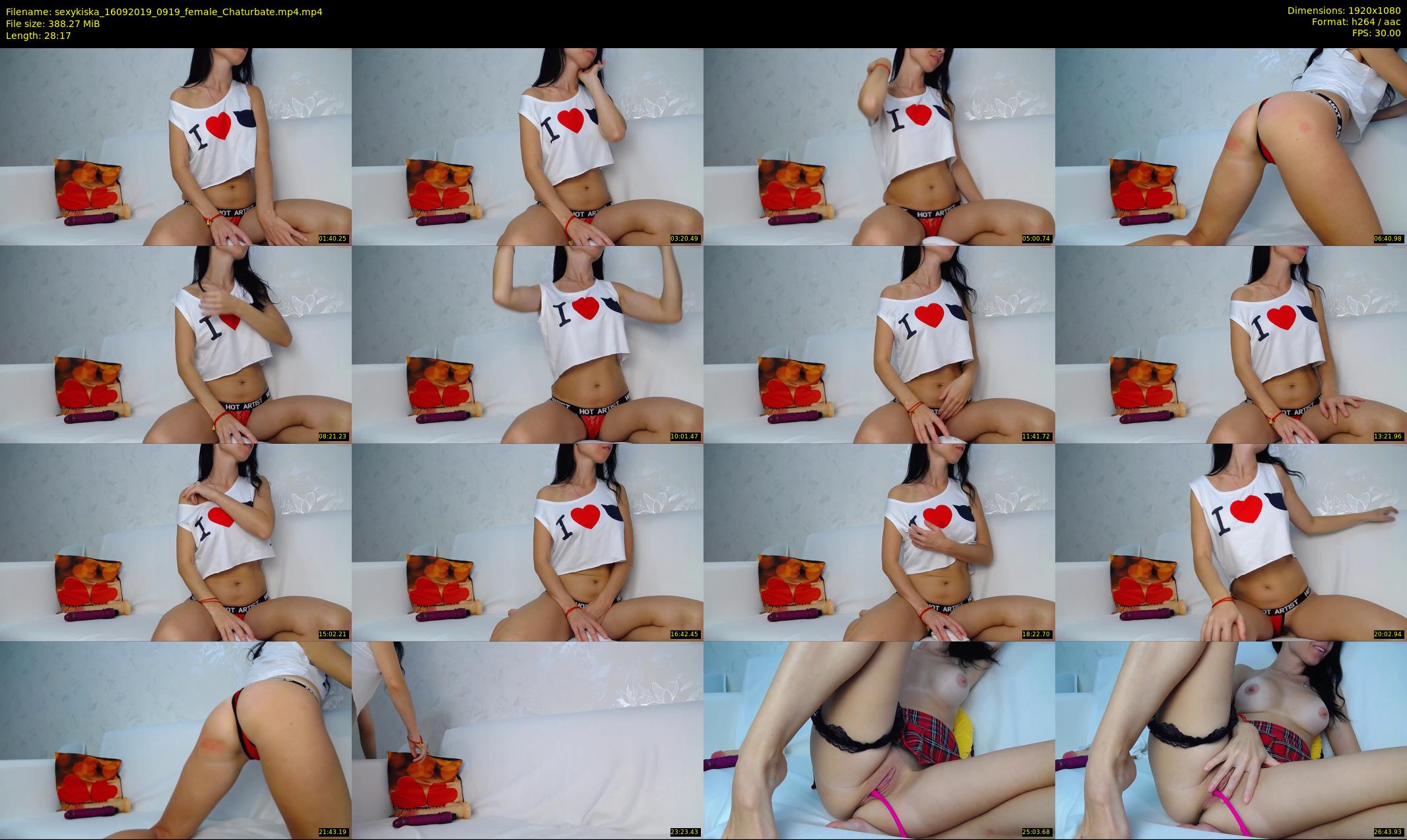 sexykiska — 29 minute Chaturbate female cam show recording, 1080p, Sep 16, 2019