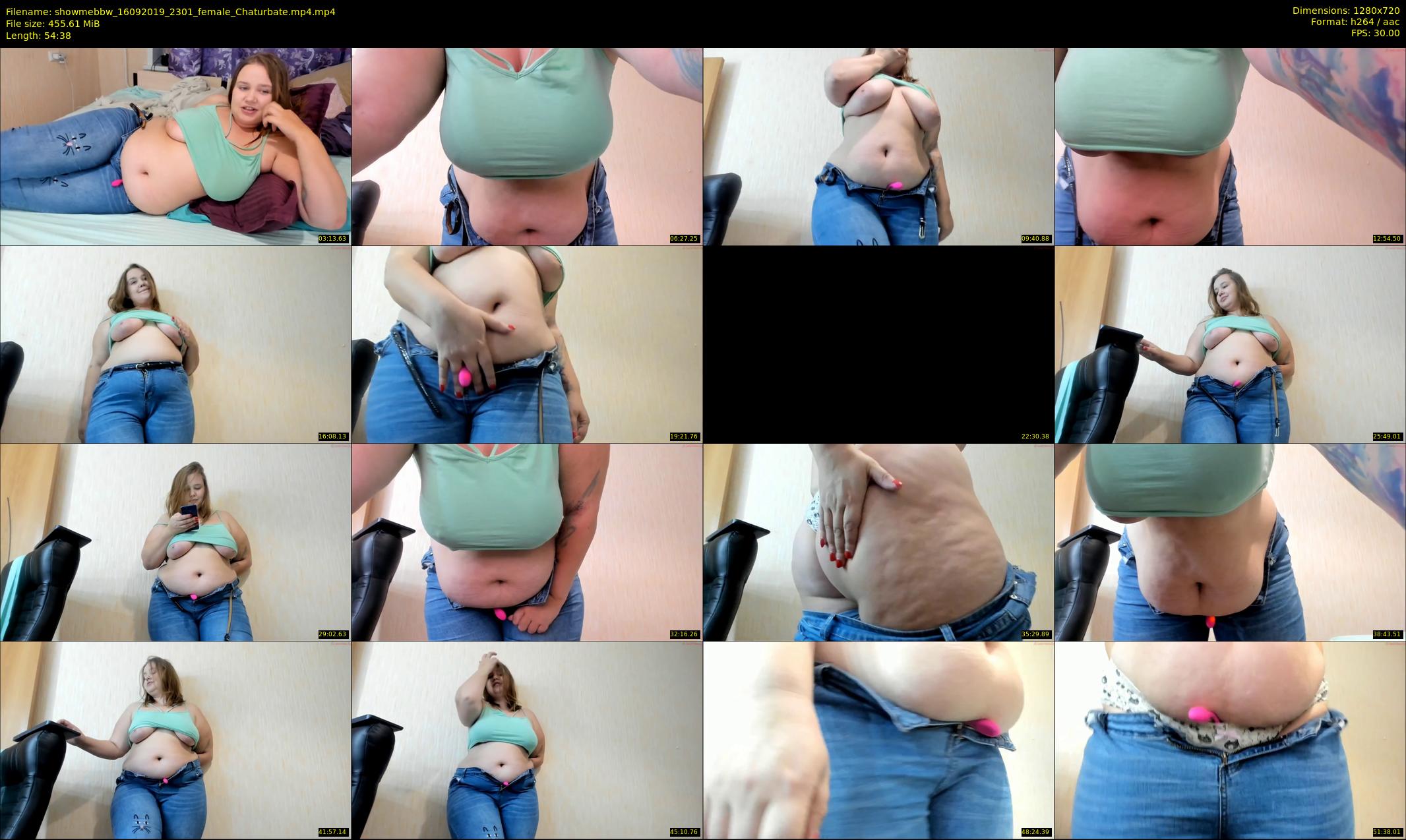 showmebbw — 55 minute Chaturbate female cam show recording, 720p, Sep 16, 2019