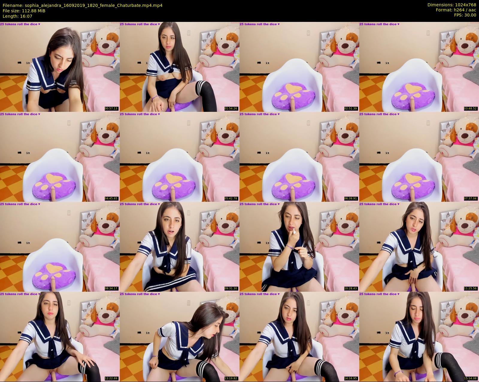 sophia_alejandra — 17 minute Chaturbate female cam show recording, 720p, Sep 16, 2019