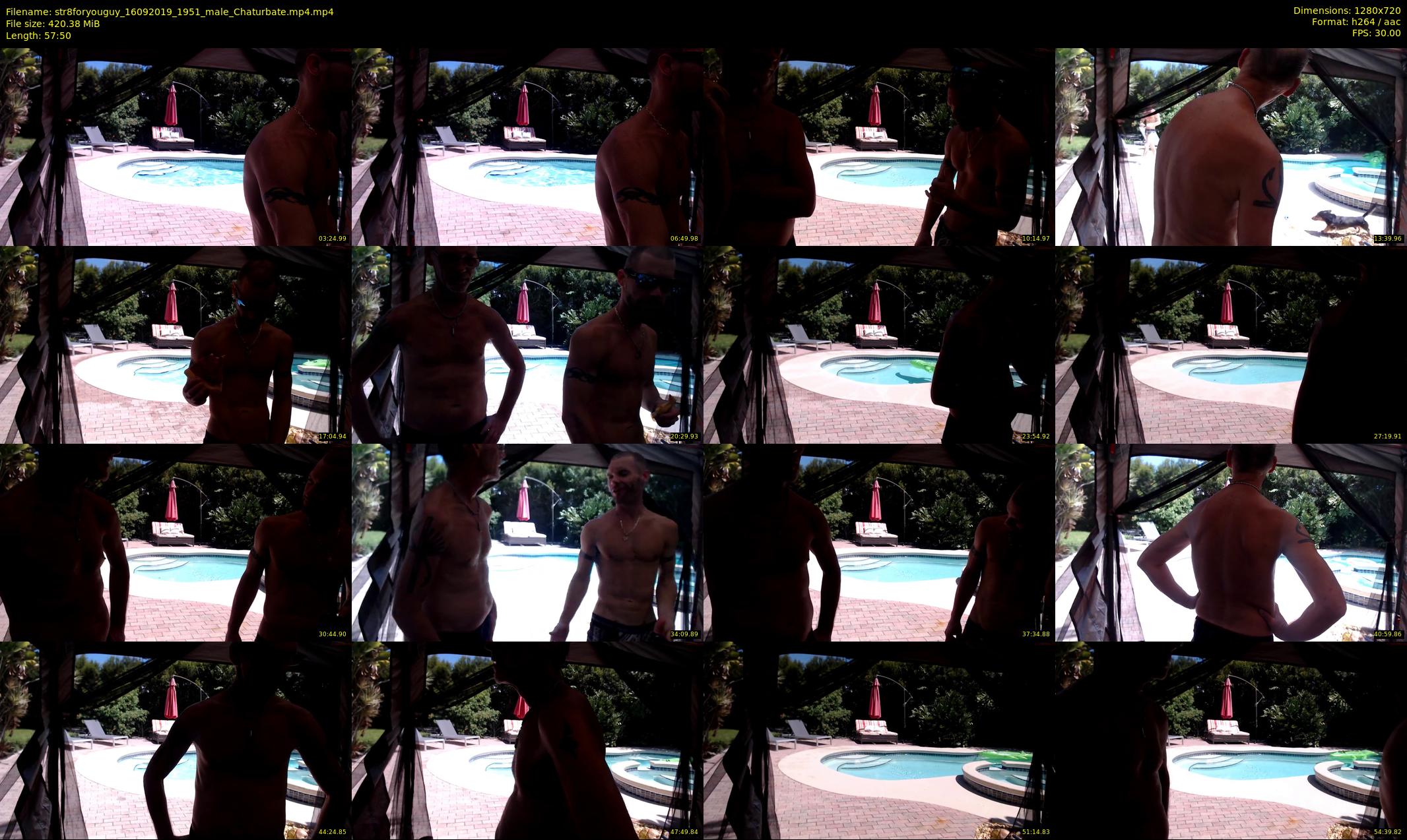 str8foryouguy — 58 minute Chaturbate male cam show recording, 720p, Sep 16, 2019