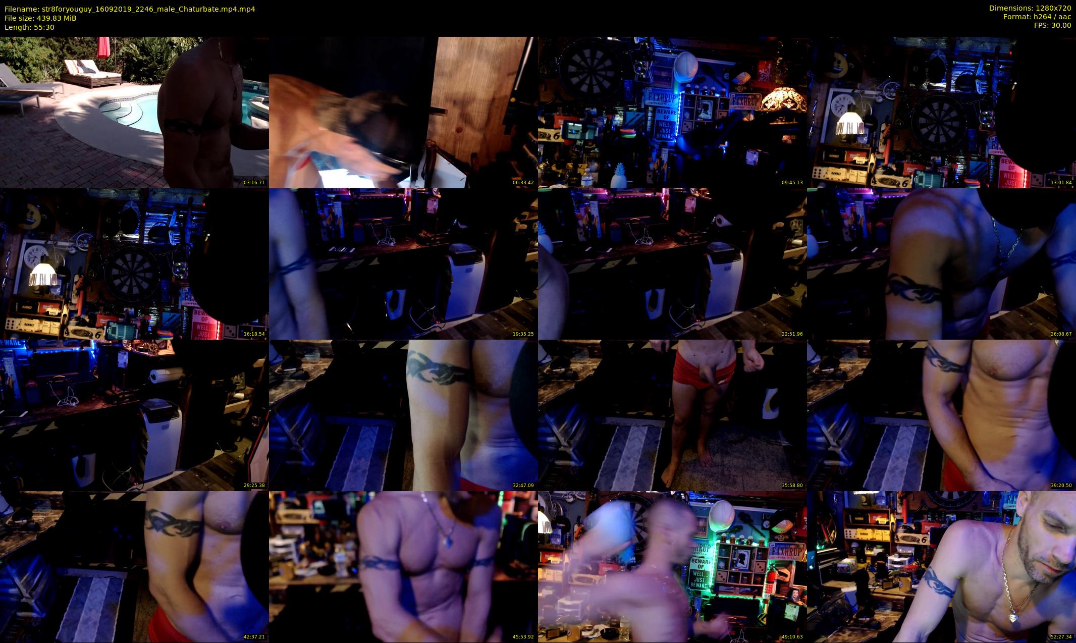 str8foryouguy — 56 minute Chaturbate male cam show recording, 720p, Sep 16, 2019
