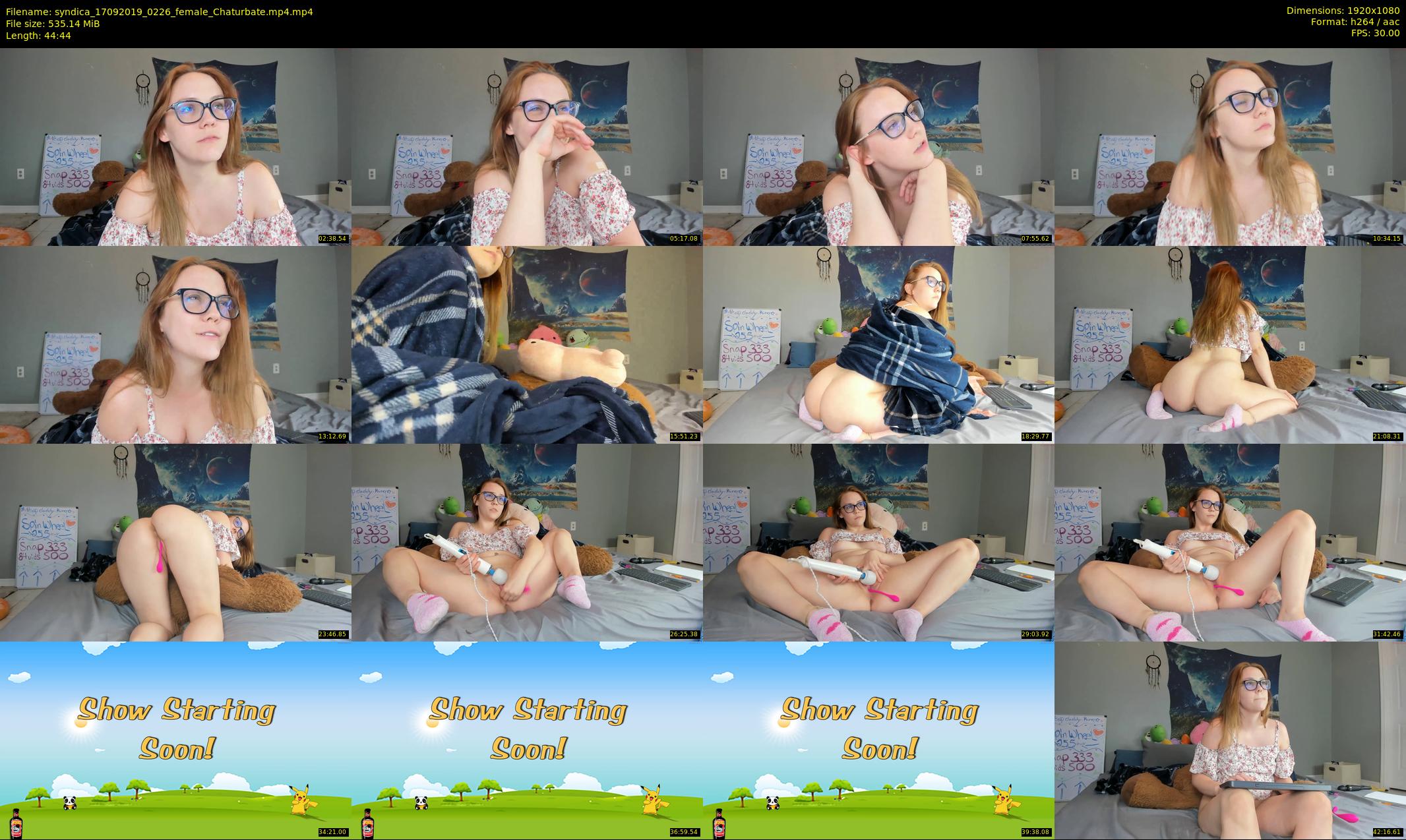 syndica — 45 minute Chaturbate female cam show recording, 1080p, Sep 17, 2019