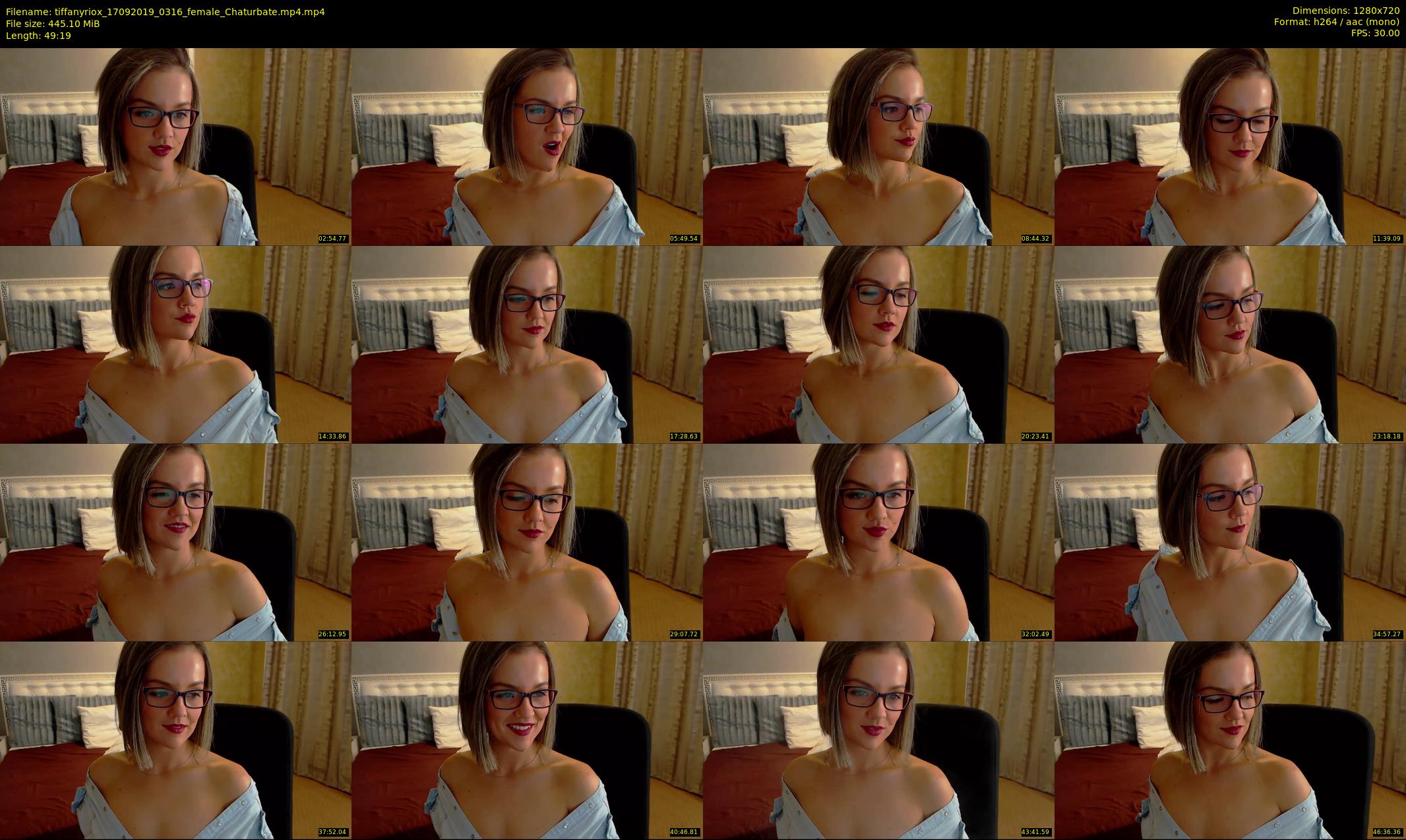 tiffanyriox — 50 minute Chaturbate female cam show recording, 720p, Sep 17, 2019