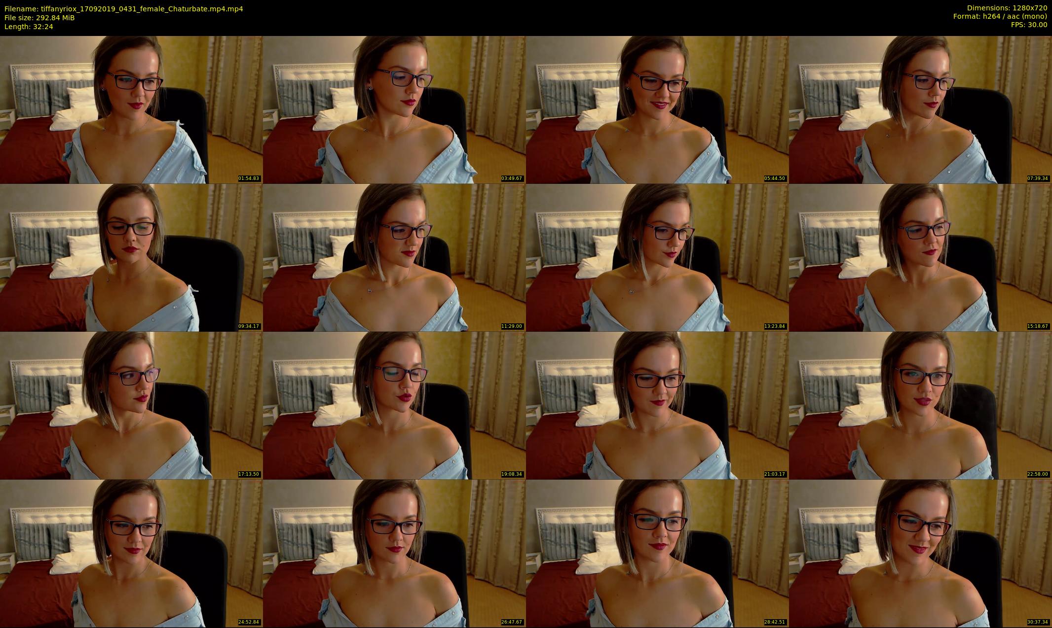 tiffanyriox — 33 minute Chaturbate female cam show recording, 720p, Sep 17, 2019