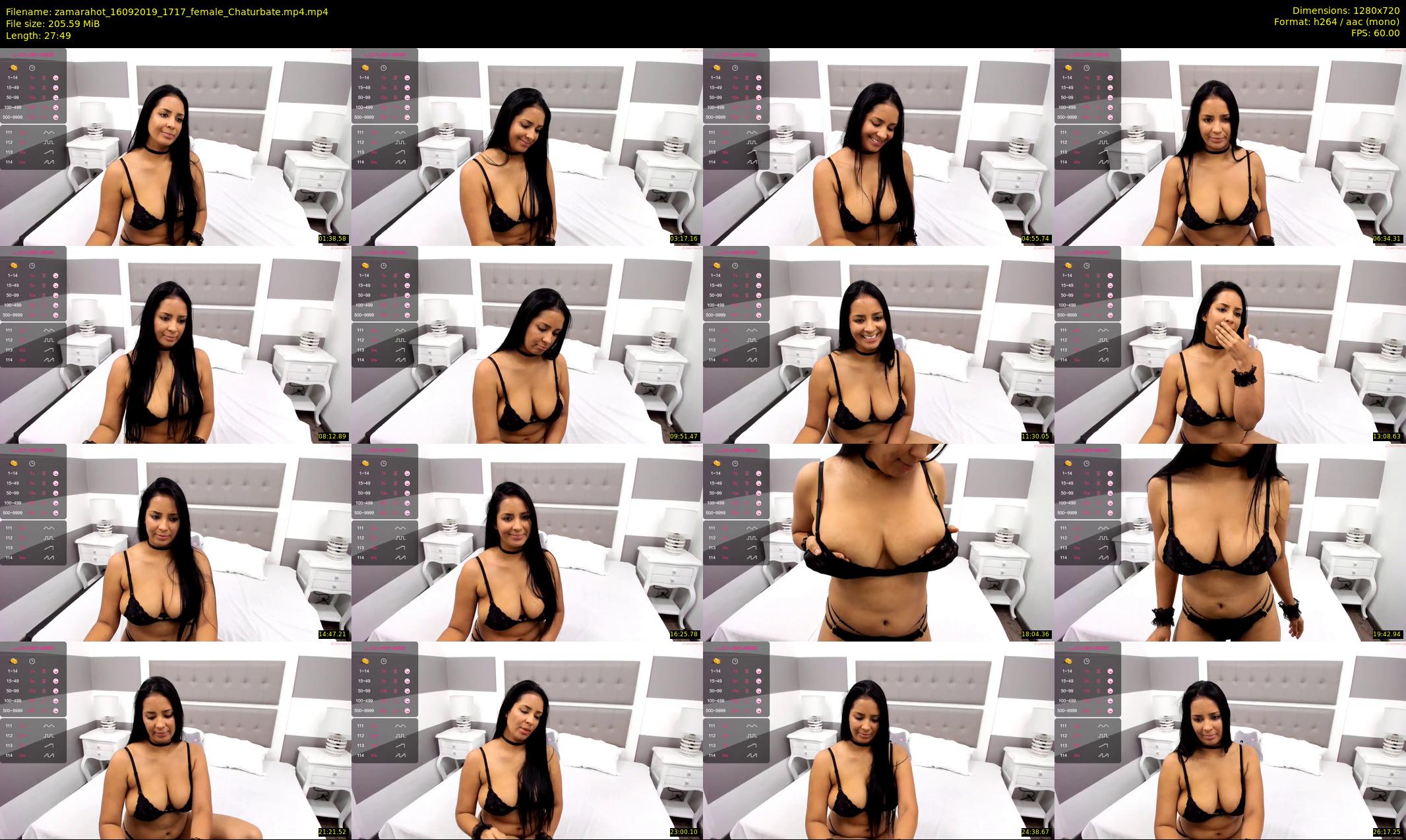 zamarahot — 28 minute Chaturbate female cam show recording, 720p, Sep 16, 2019