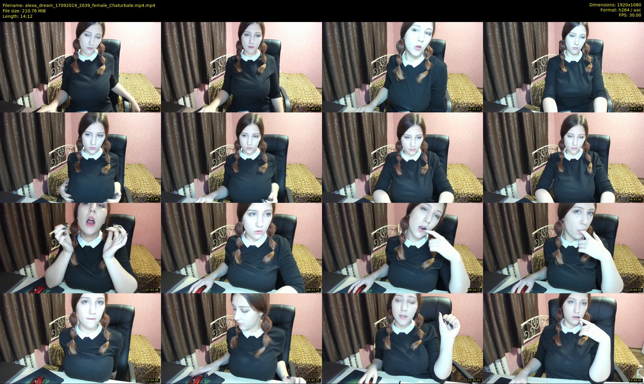 alexa_dream — 15 minute Chaturbate female cam show recording, 1080p, Sep 17, 2019