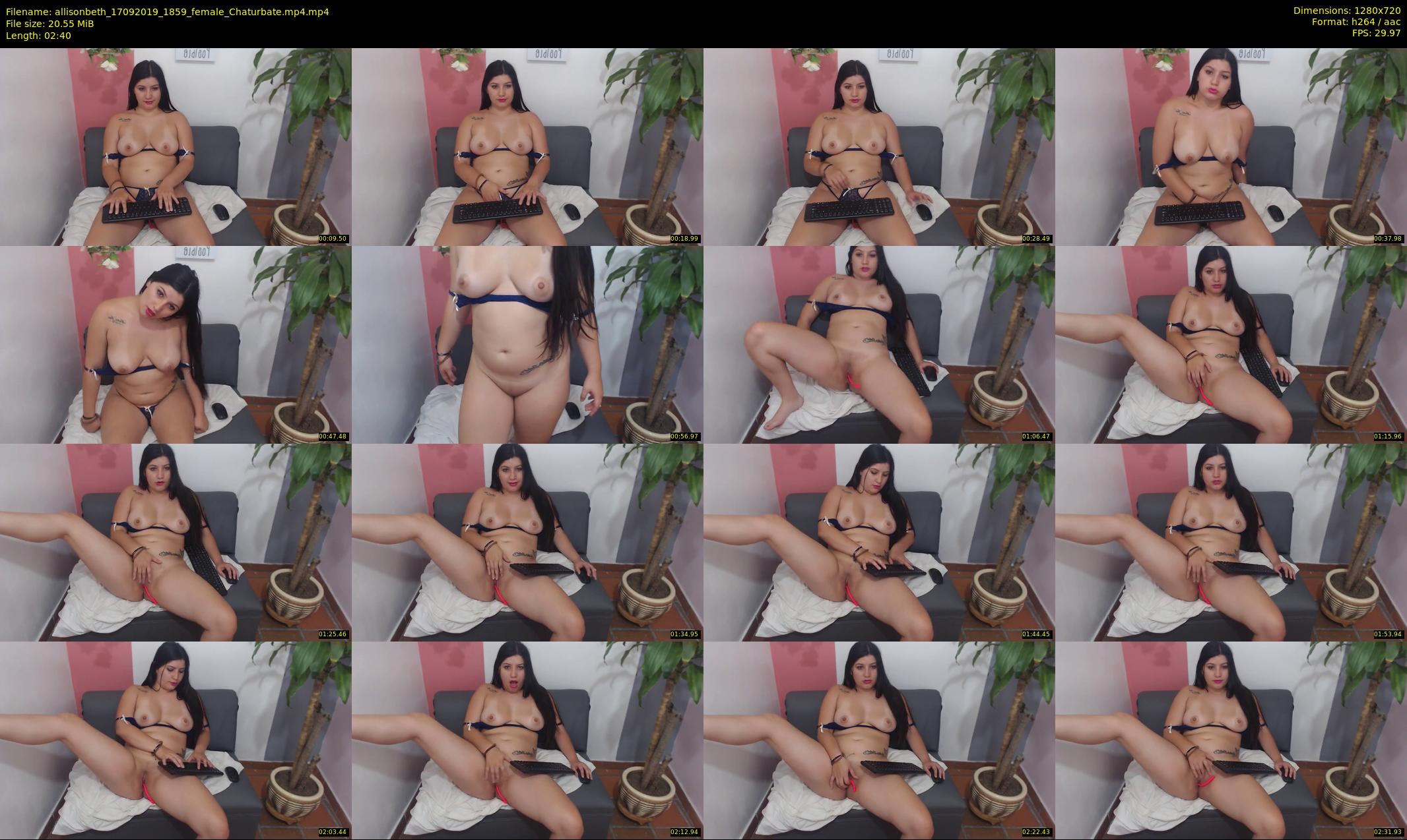 allisonbeth — 3 minute Chaturbate female cam show recording, 720p, Sep 17, 2019