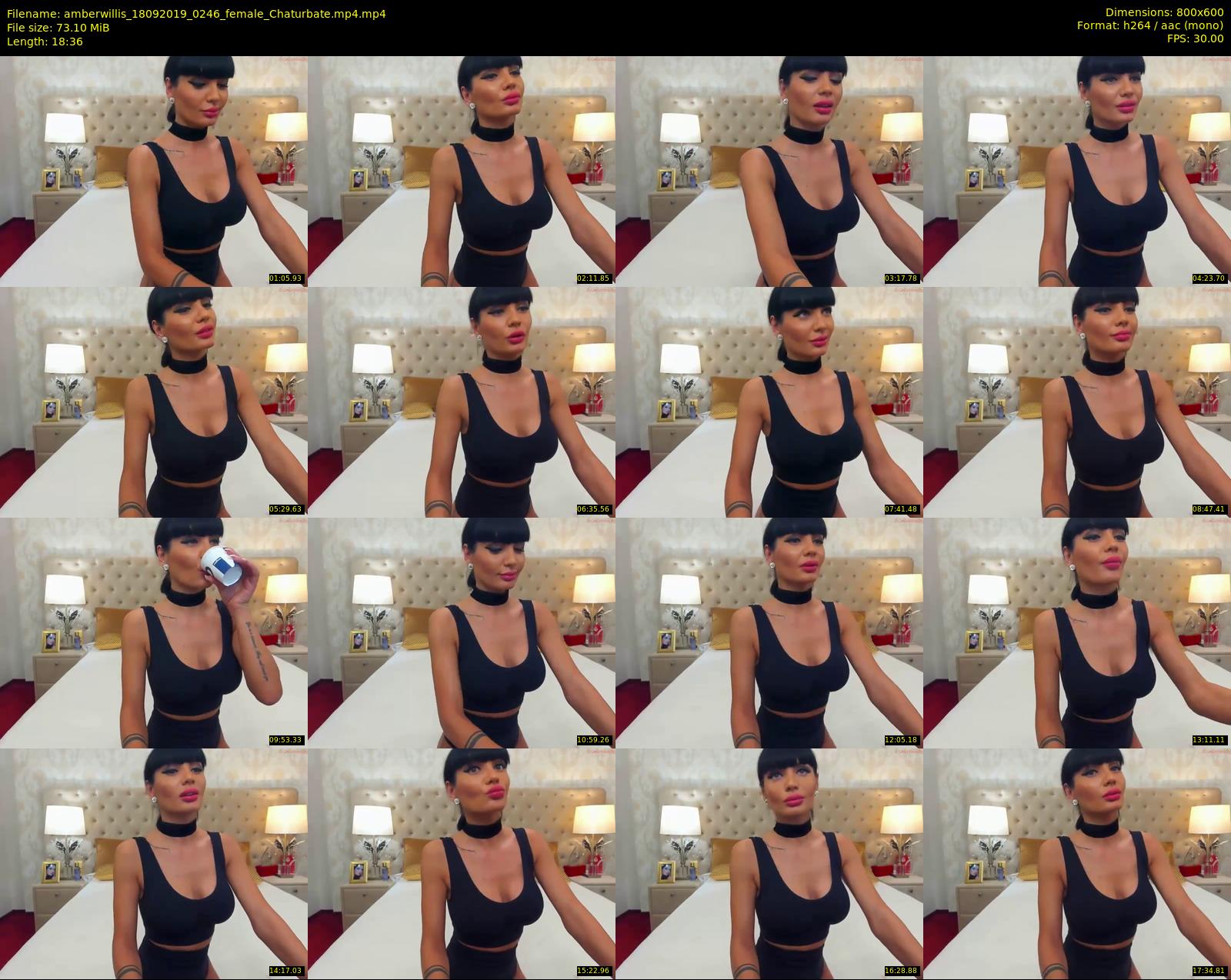 amberwillis — 19 minute Chaturbate female cam show recording, 480p, Sep 18, 2019