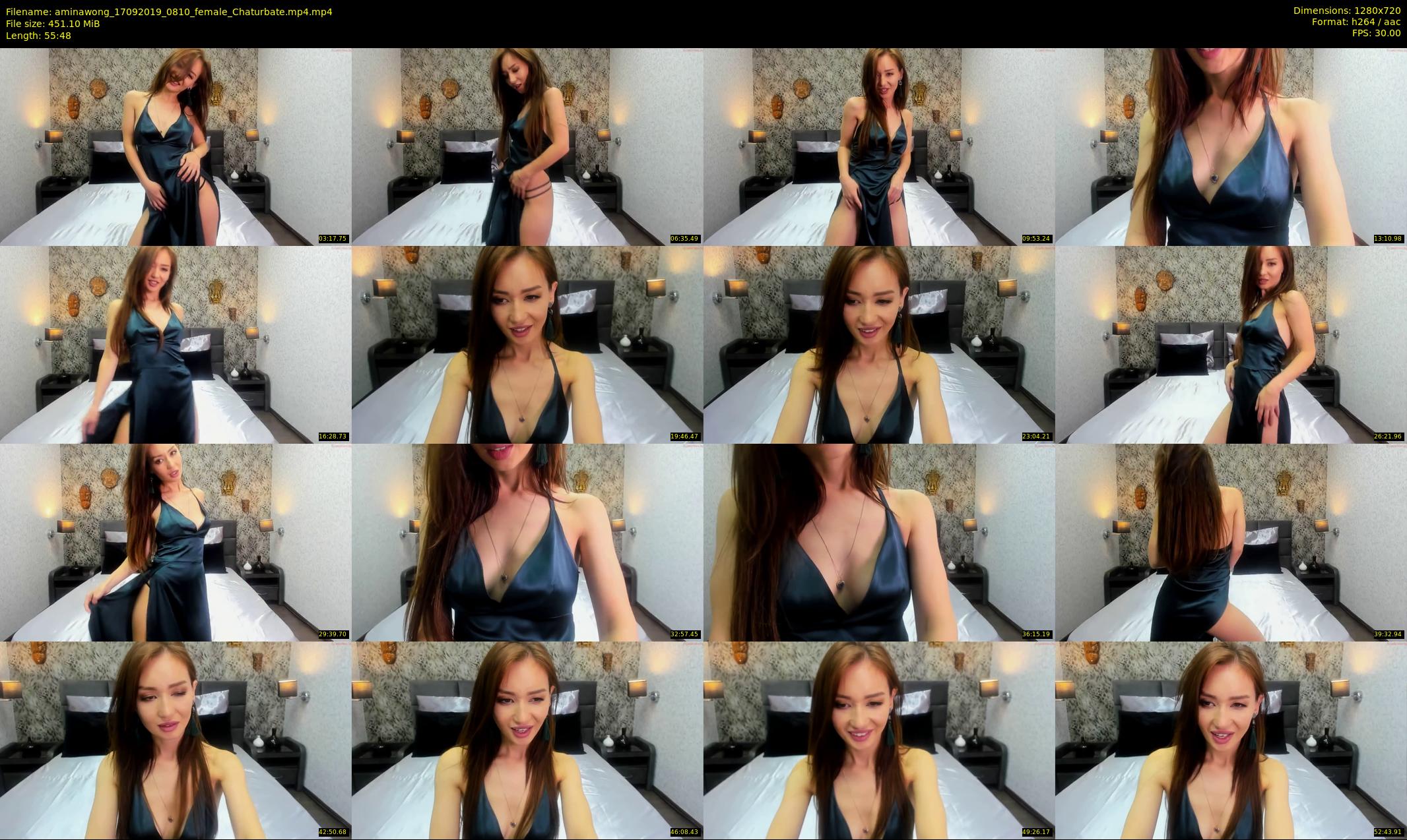 aminawong — 56 minute Chaturbate female cam show recording, 720p, Sep 17, 2019
